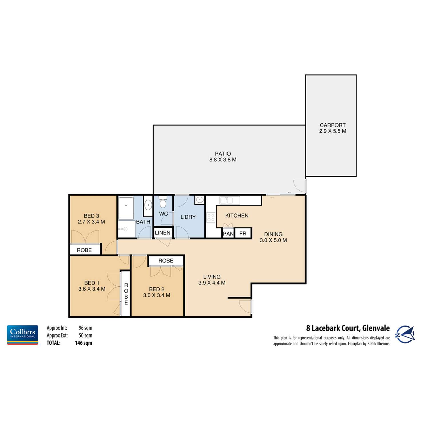 Floorplan of Homely house listing, 8 Lacebark Court, Glenvale QLD 4350