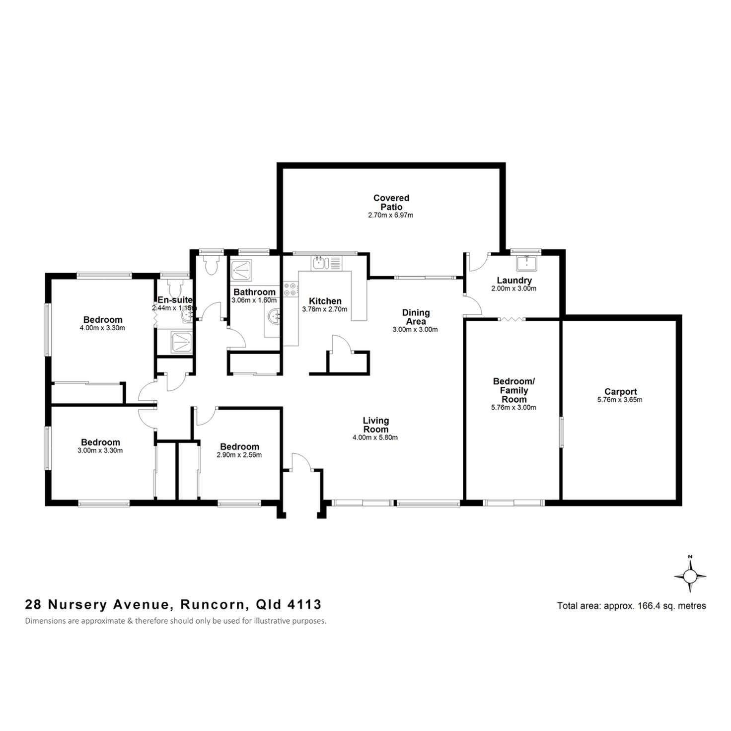 Floorplan of Homely house listing, 28 Nursery Avenue, Runcorn QLD 4113