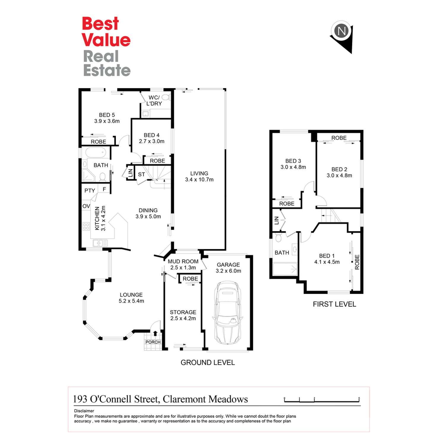 Floorplan of Homely house listing, 193 O'Connell Street, Claremont Meadows NSW 2747