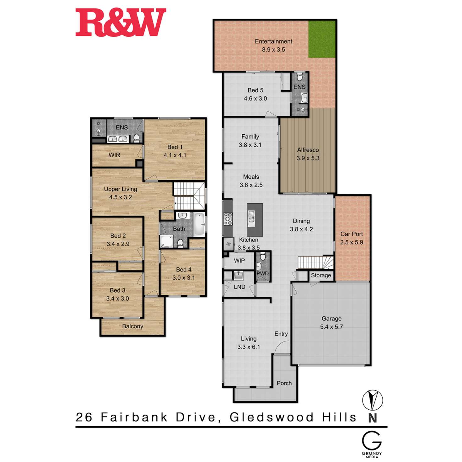 Floorplan of Homely house listing, 26 Fairbank Drive, Gledswood Hills NSW 2557