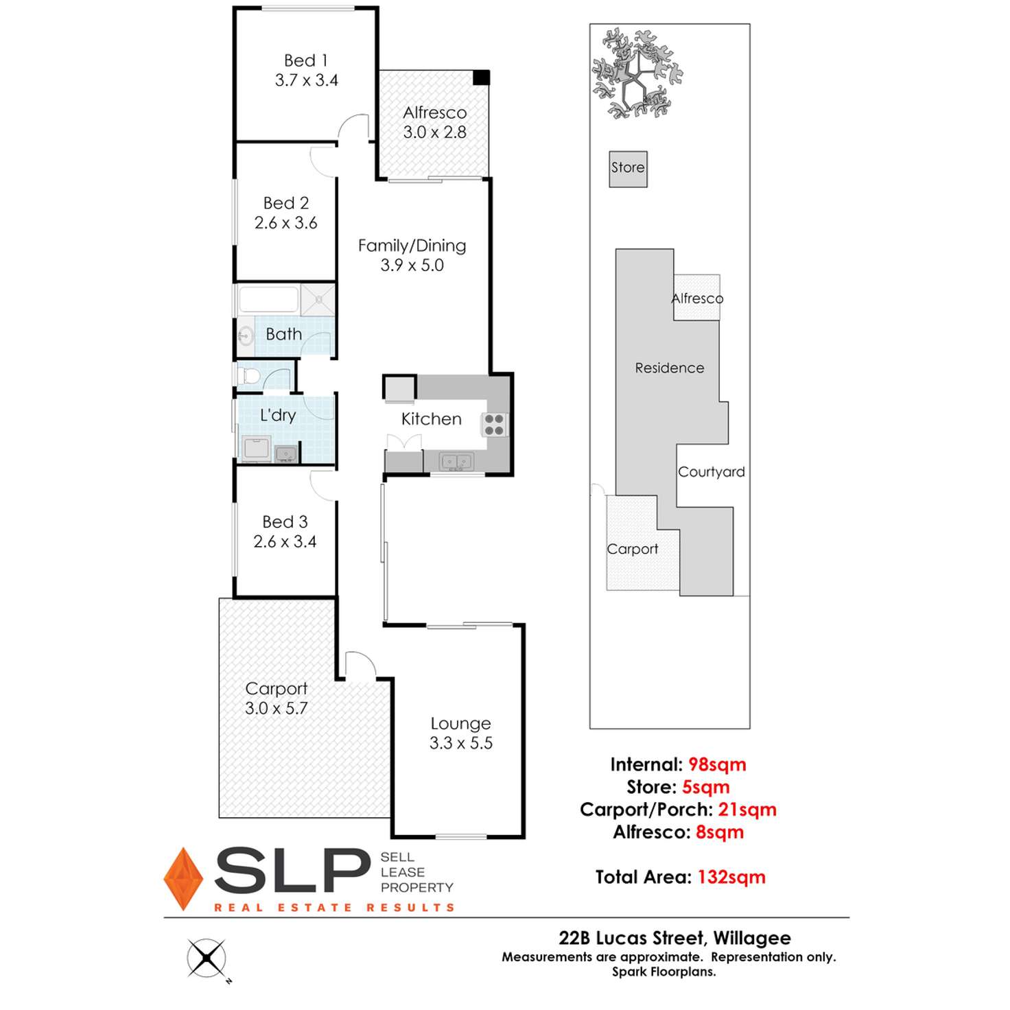 Floorplan of Homely house listing, 22B Lucas Street, Willagee WA 6156