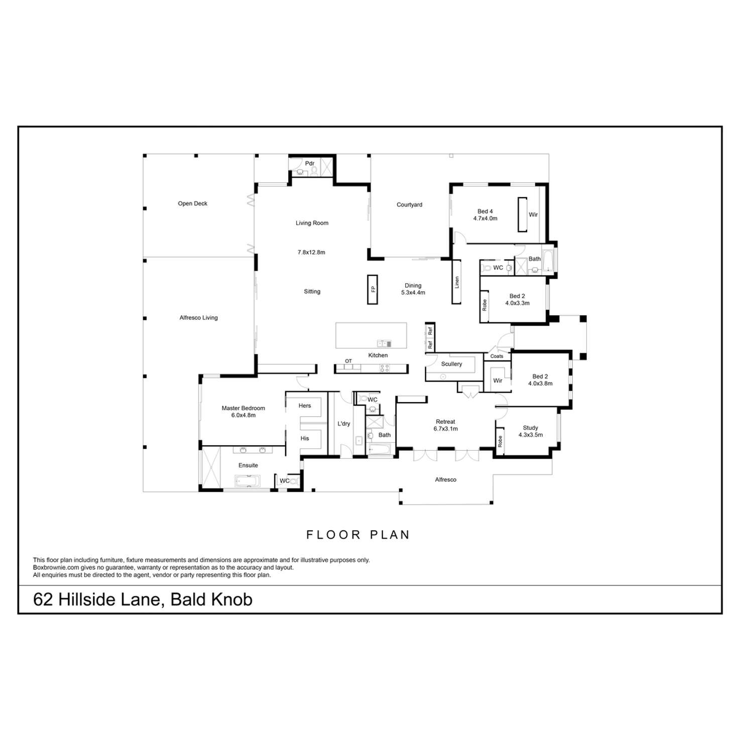 Floorplan of Homely house listing, 62 Hillside Lane, Bald Knob QLD 4552