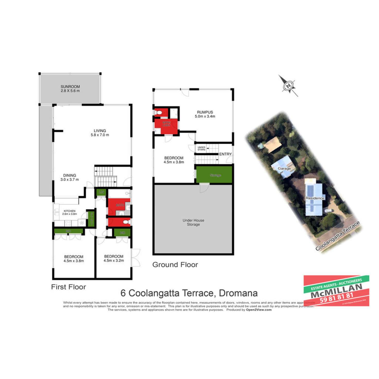 Floorplan of Homely house listing, 6 Coolangatta Tce, Dromana VIC 3936