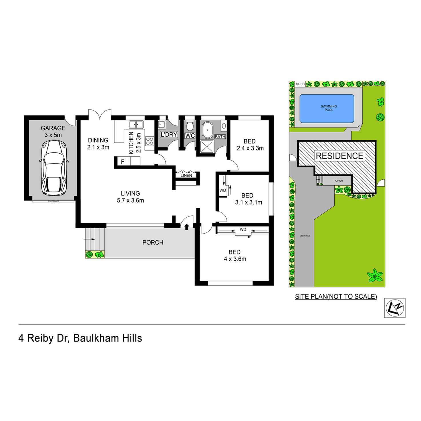 Floorplan of Homely house listing, 4 Reiby Drive, Baulkham Hills NSW 2153
