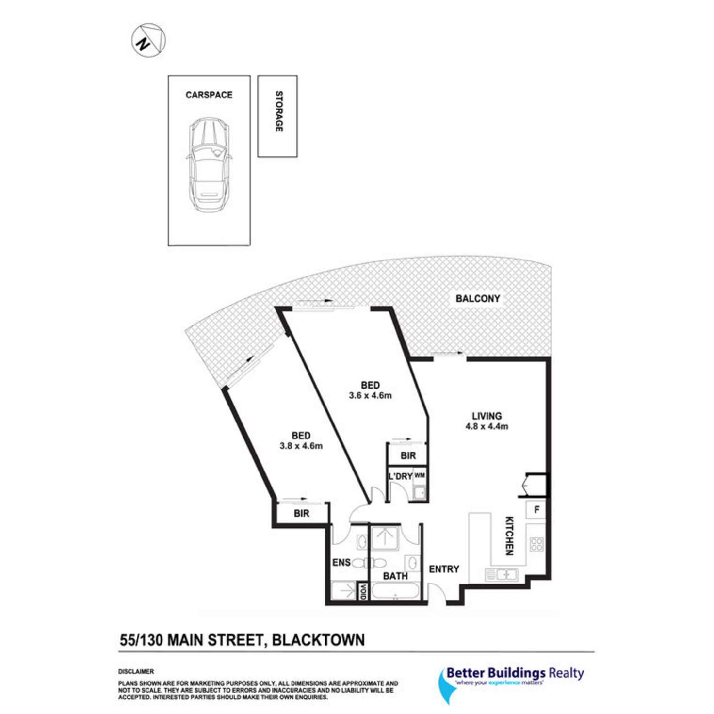 Floorplan of Homely apartment listing, 55/130 Main Street, Blacktown NSW 2148