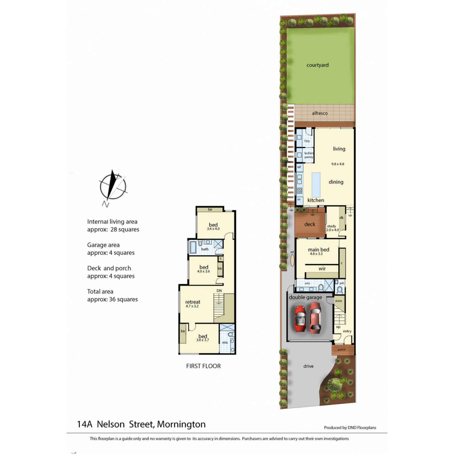 Floorplan of Homely house listing, 14a Nelson Street, Mornington VIC 3931
