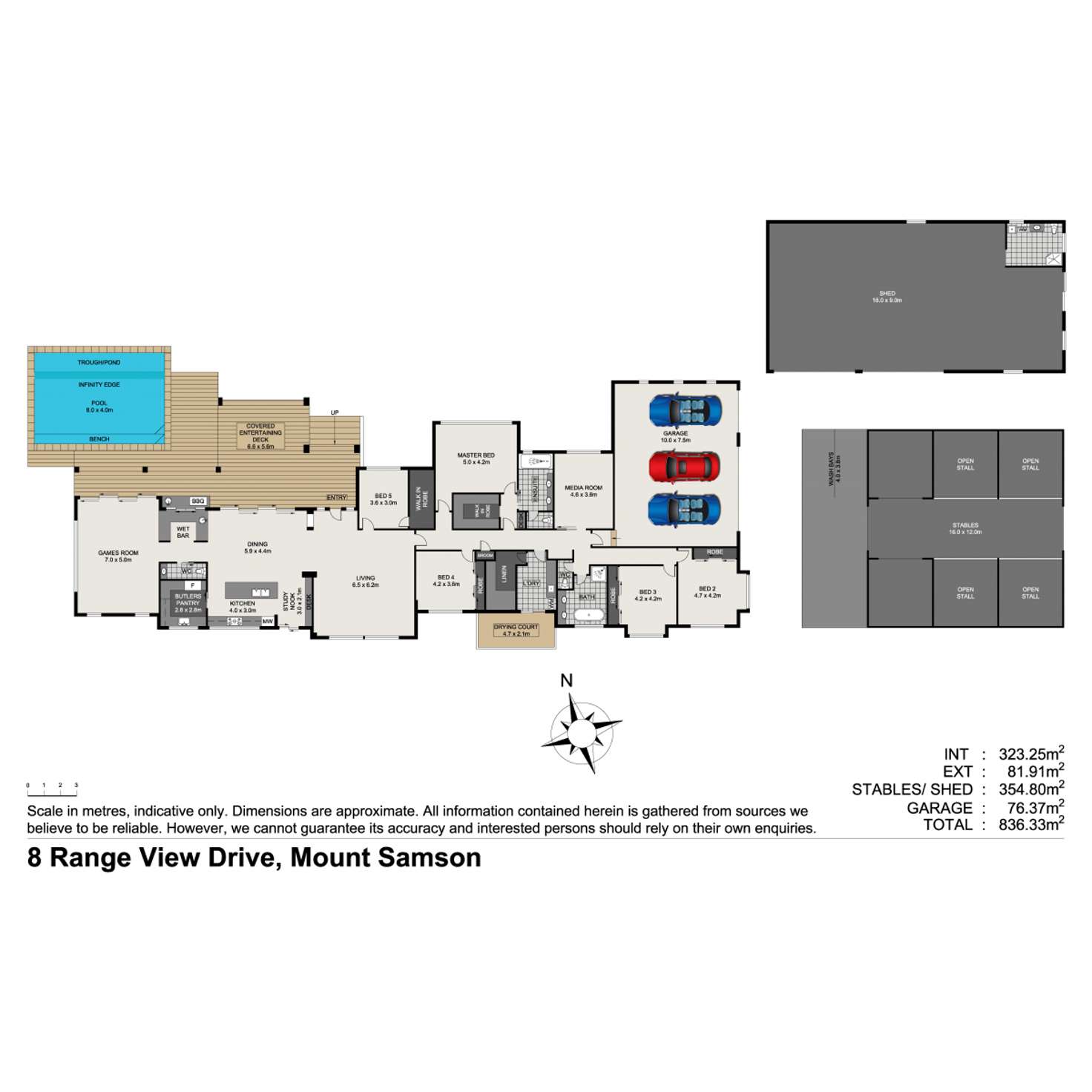 Floorplan of Homely house listing, 8 Range View Drive, Mount Samson QLD 4520