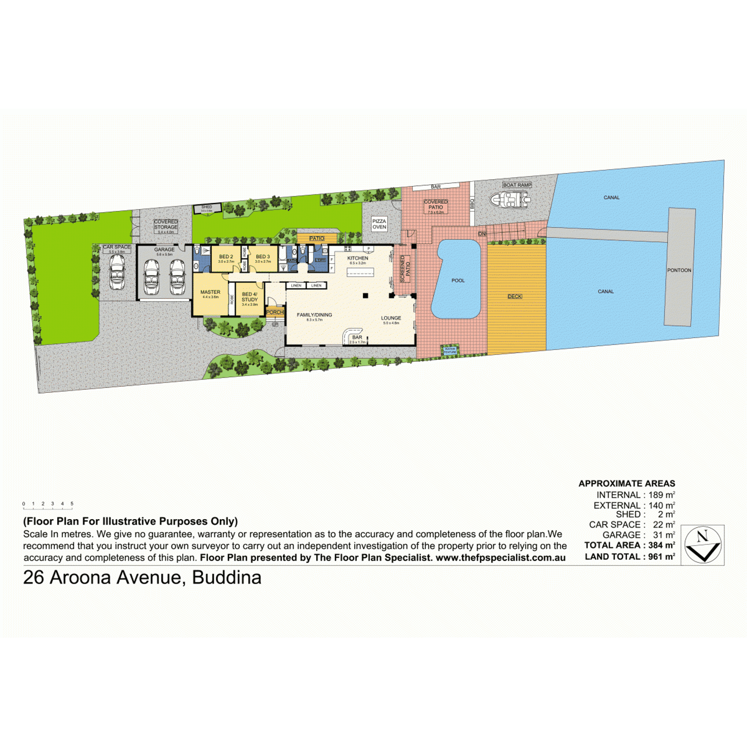 Floorplan of Homely house listing, 26 Aroona Avenue, Buddina QLD 4575