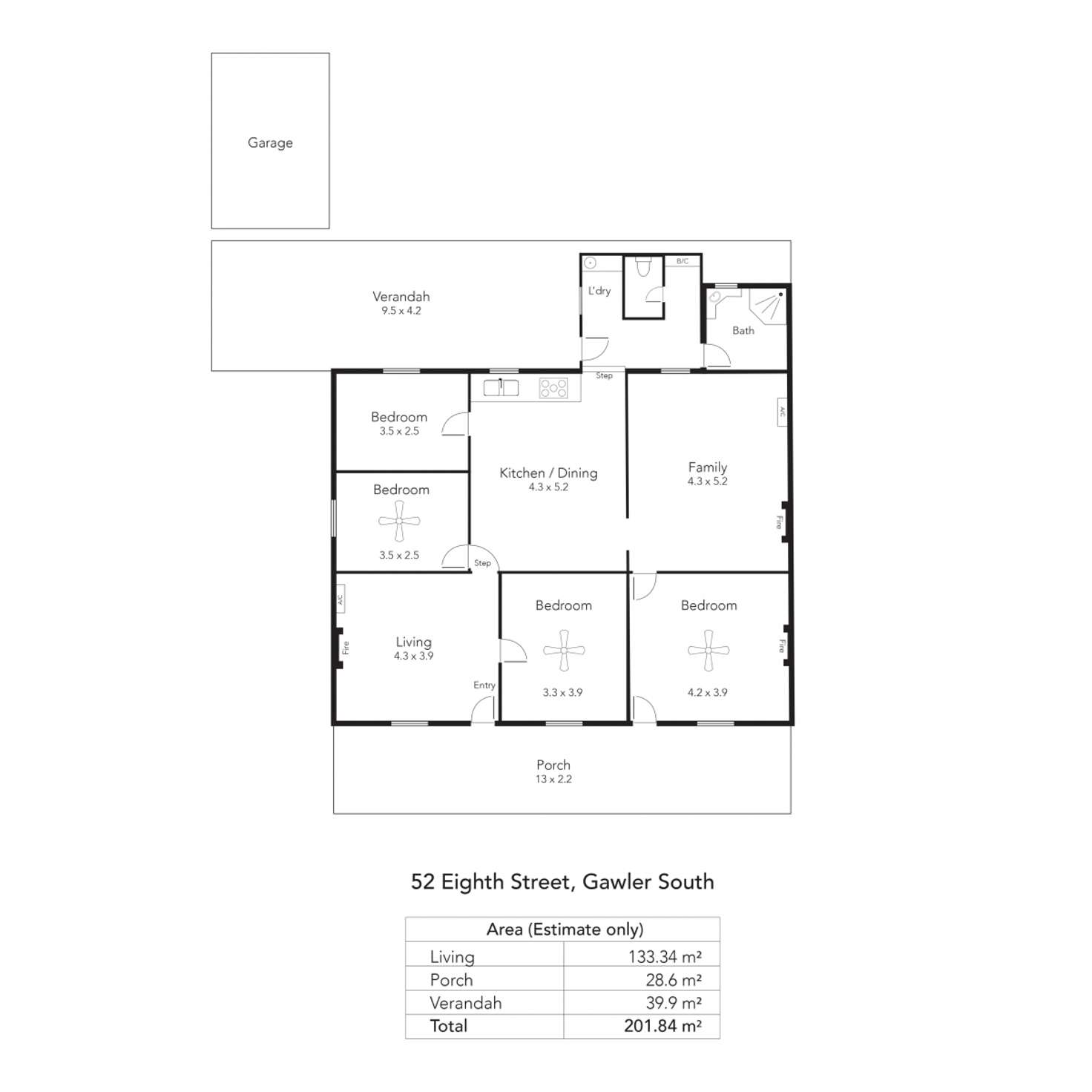 Floorplan of Homely house listing, 52 Eighth Street, Gawler South SA 5118
