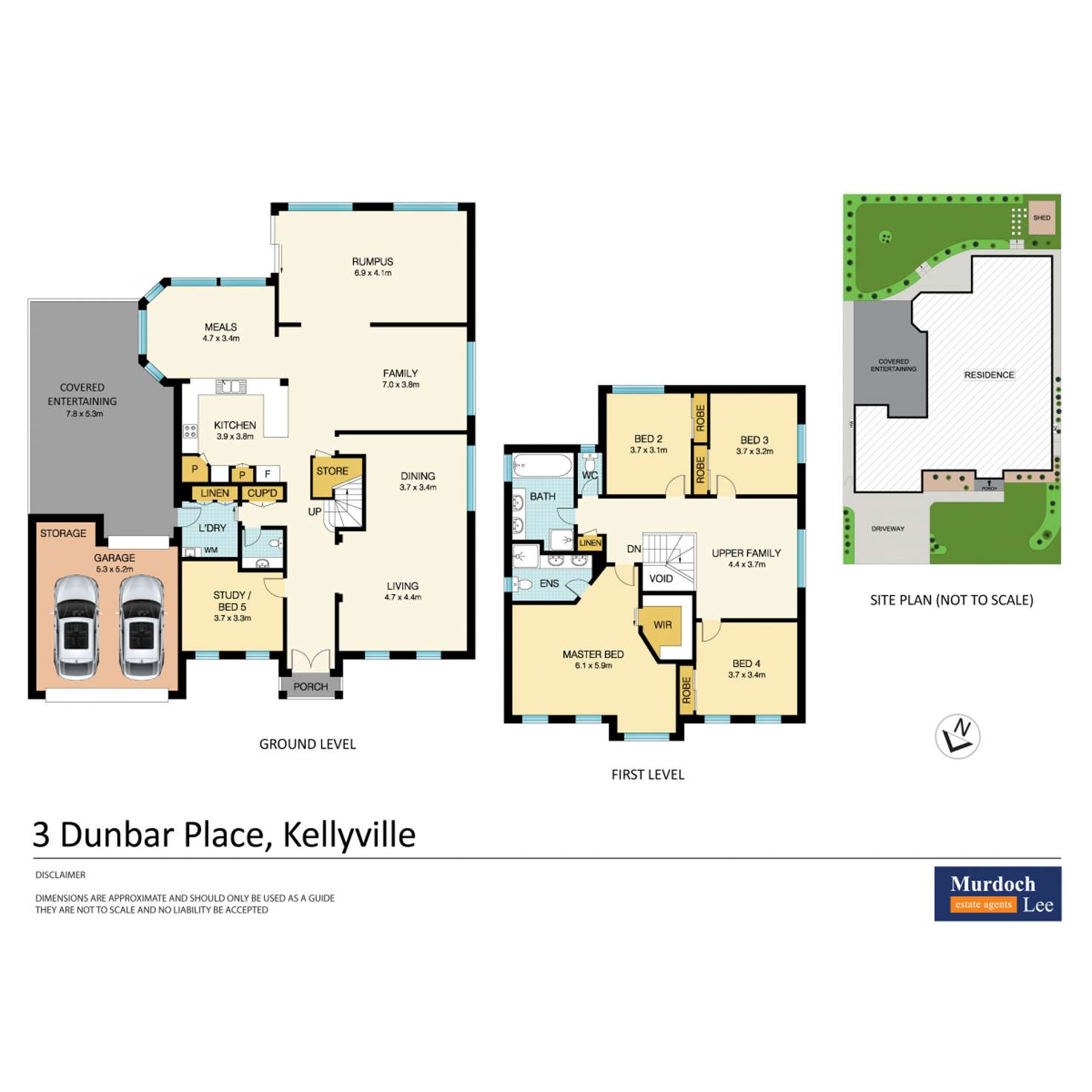 Floorplan of Homely house listing, 3 Dunbar Place, Kellyville NSW 2155