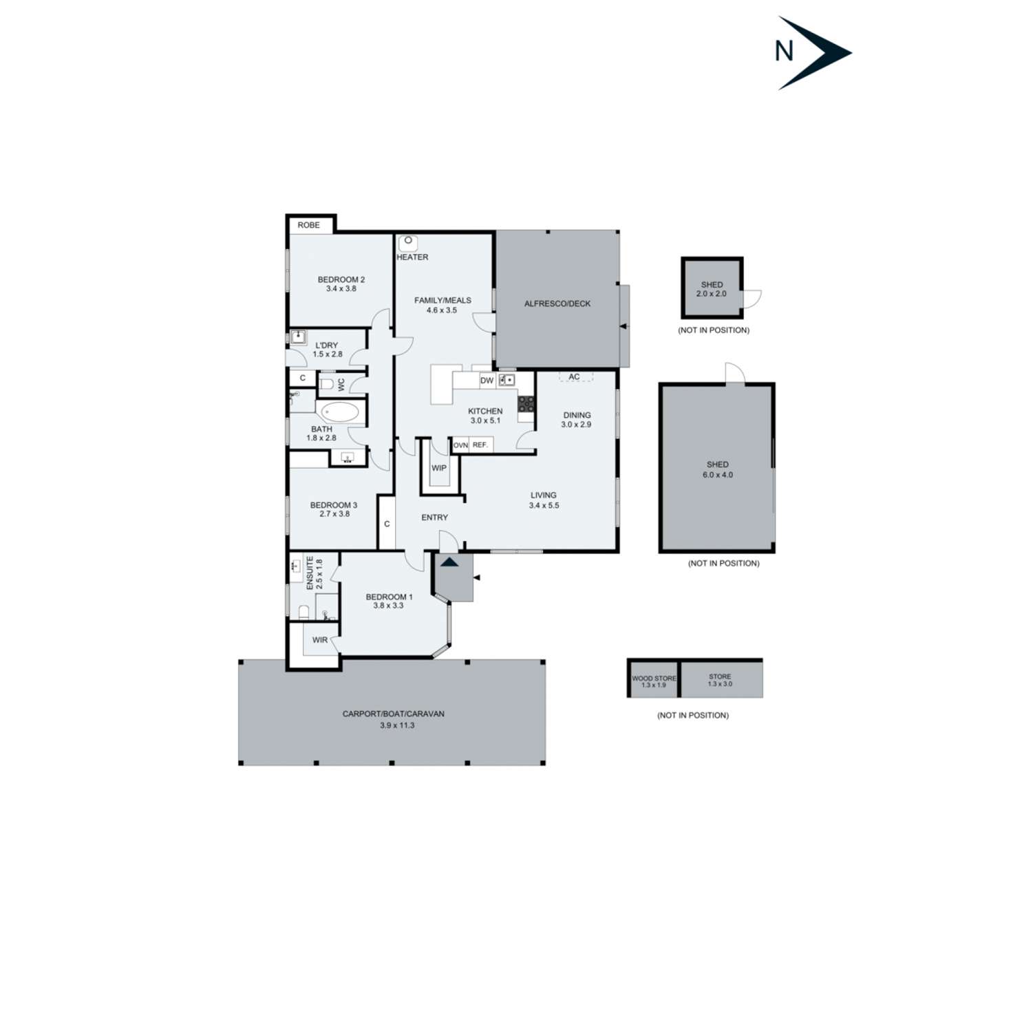 Floorplan of Homely house listing, 1/17 McDowell Street, Rosebud VIC 3939