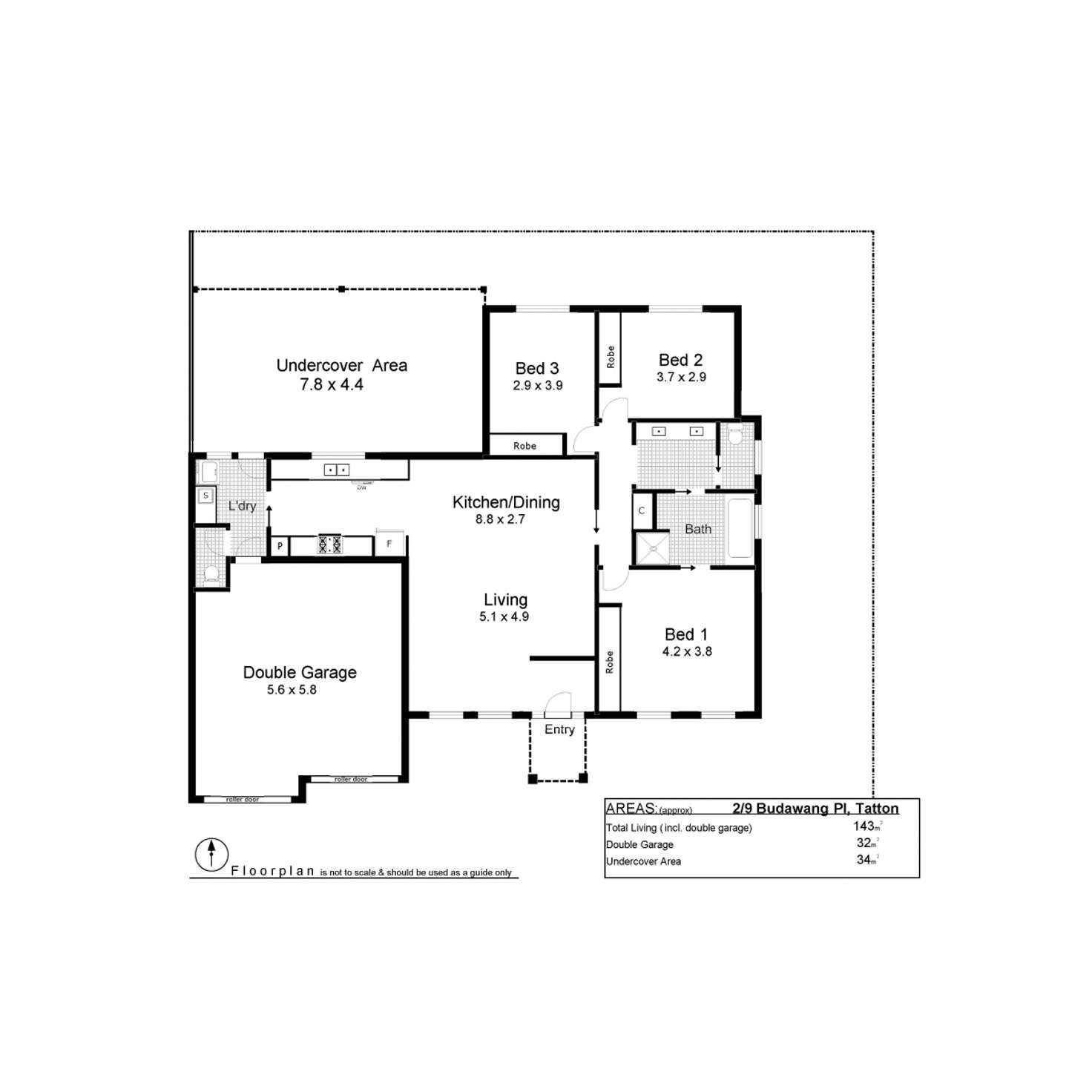 Floorplan of Homely unit listing, 2/9 Budawang Place, Tatton NSW 2650