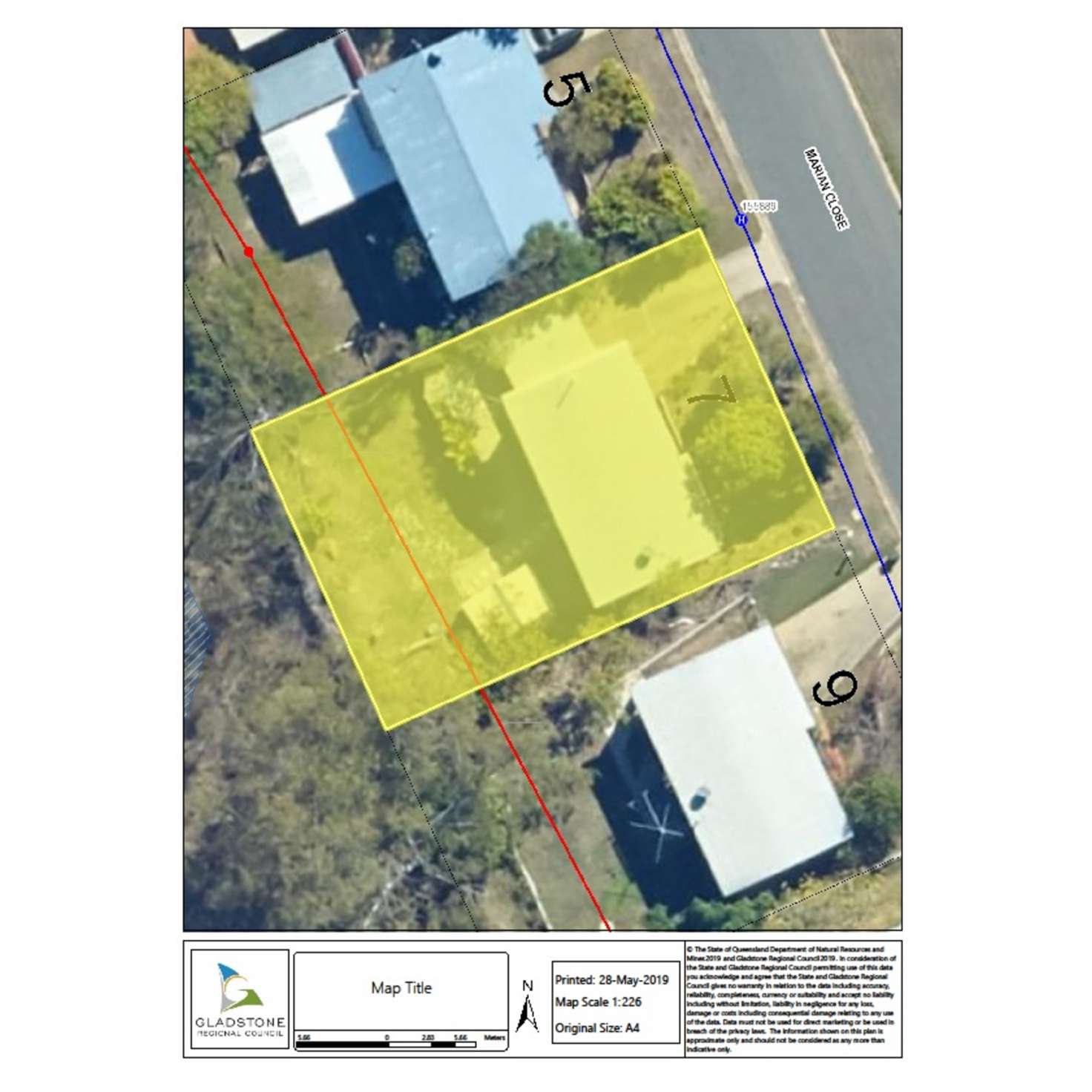 Floorplan of Homely house listing, 7 Marian Close, Sun Valley QLD 4680