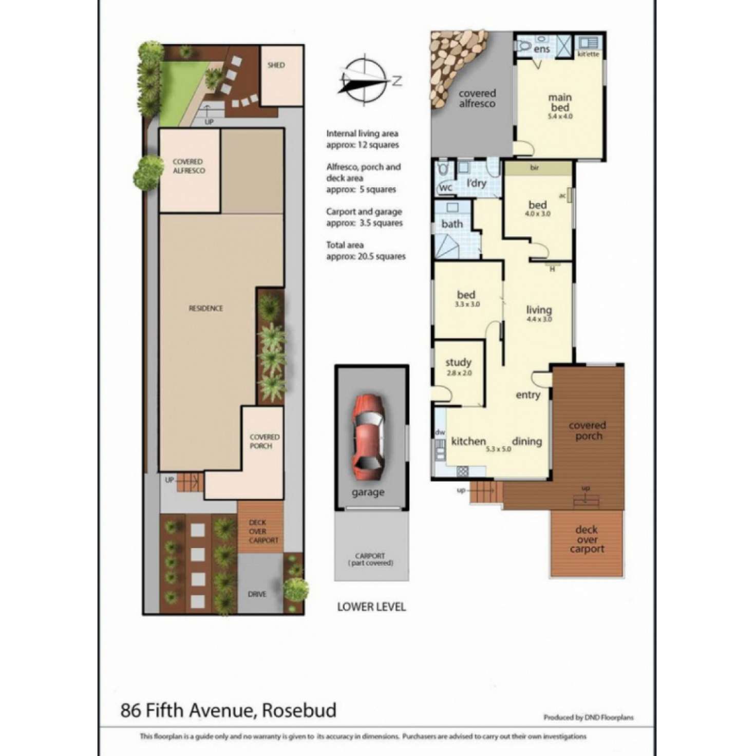 Floorplan of Homely house listing, 86 Fifth Avenue, Rosebud VIC 3939