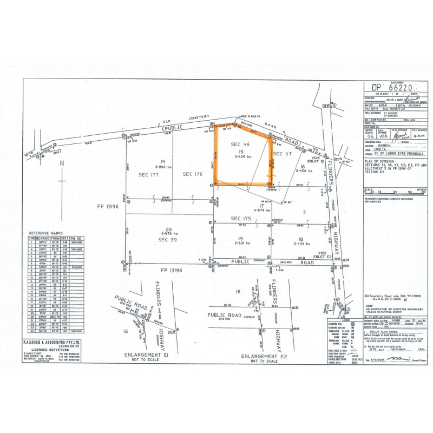 Floorplan of Homely residentialLand listing, LOT 15, 5897 Flinders Highway, Coulta SA 5607