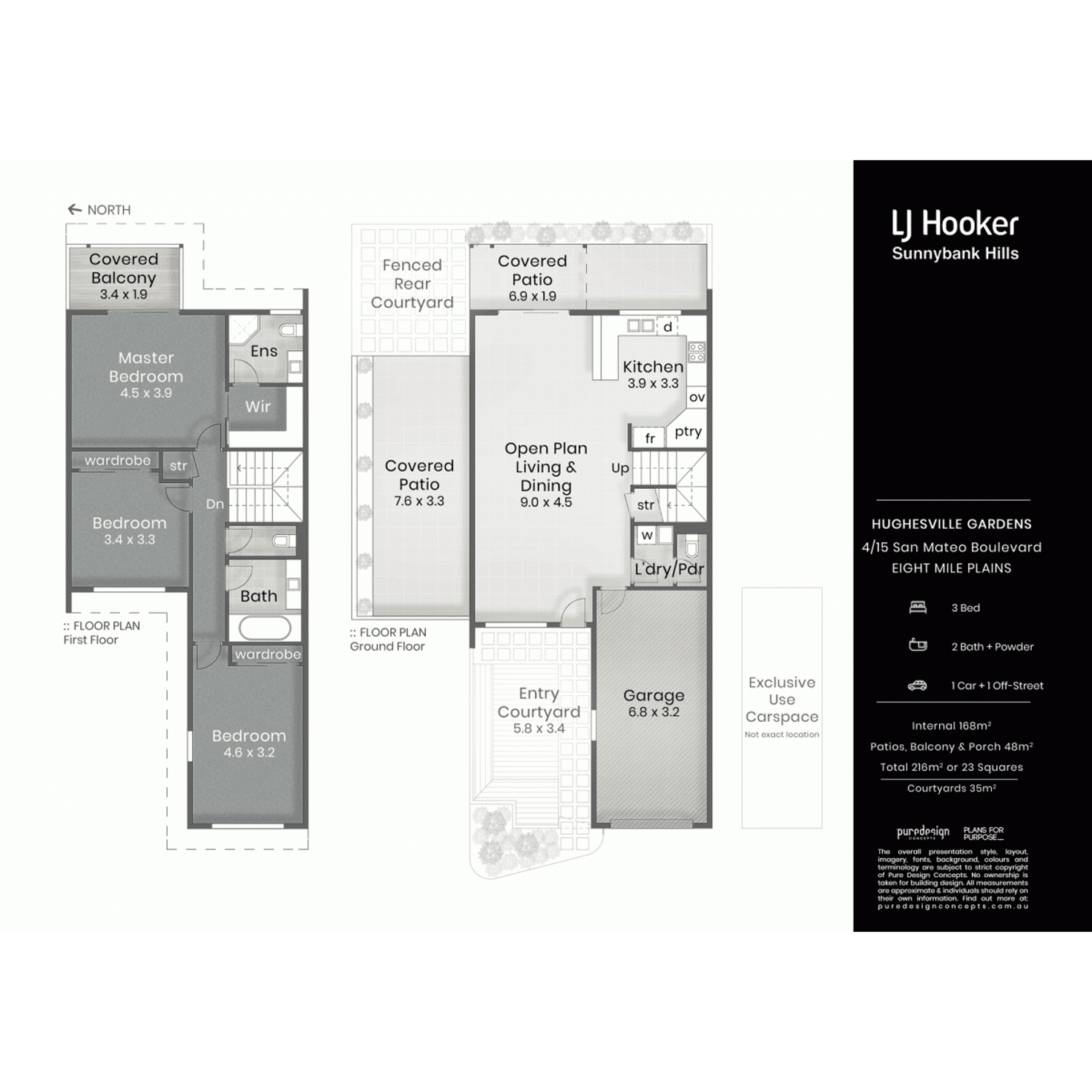 Floorplan of Homely townhouse listing, 4/15 San Mateo Boulevard, Eight Mile Plains QLD 4113