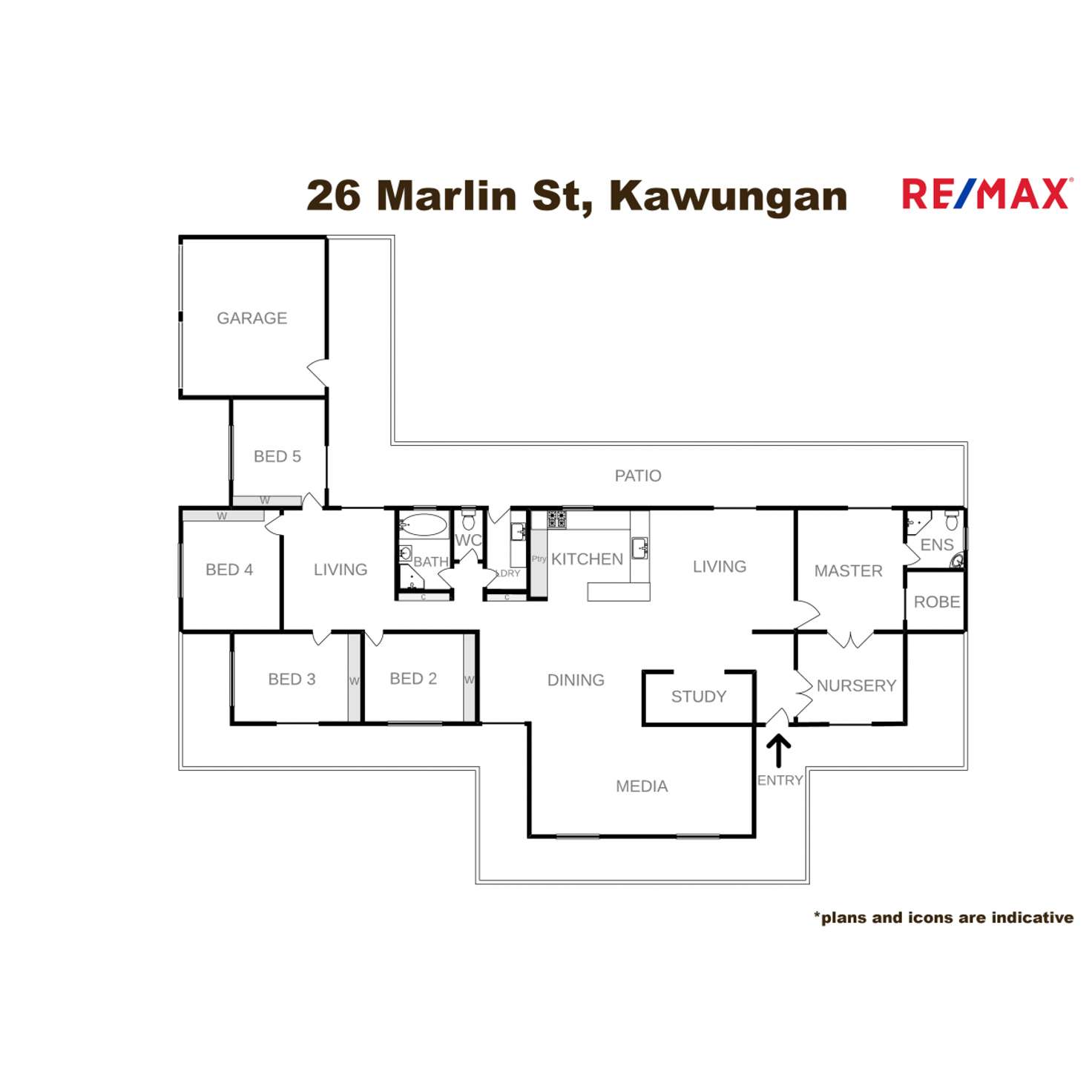 Floorplan of Homely house listing, 26 Marlin Street, Kawungan QLD 4655