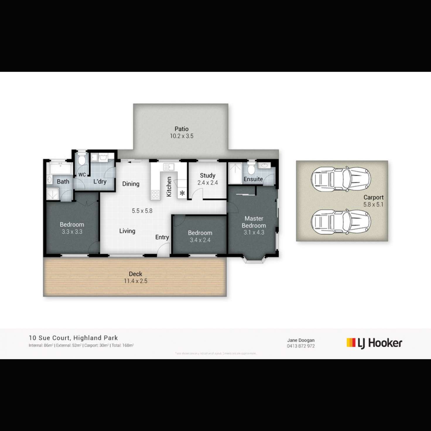 Floorplan of Homely house listing, 10 Sue Court, Highland Park QLD 4211