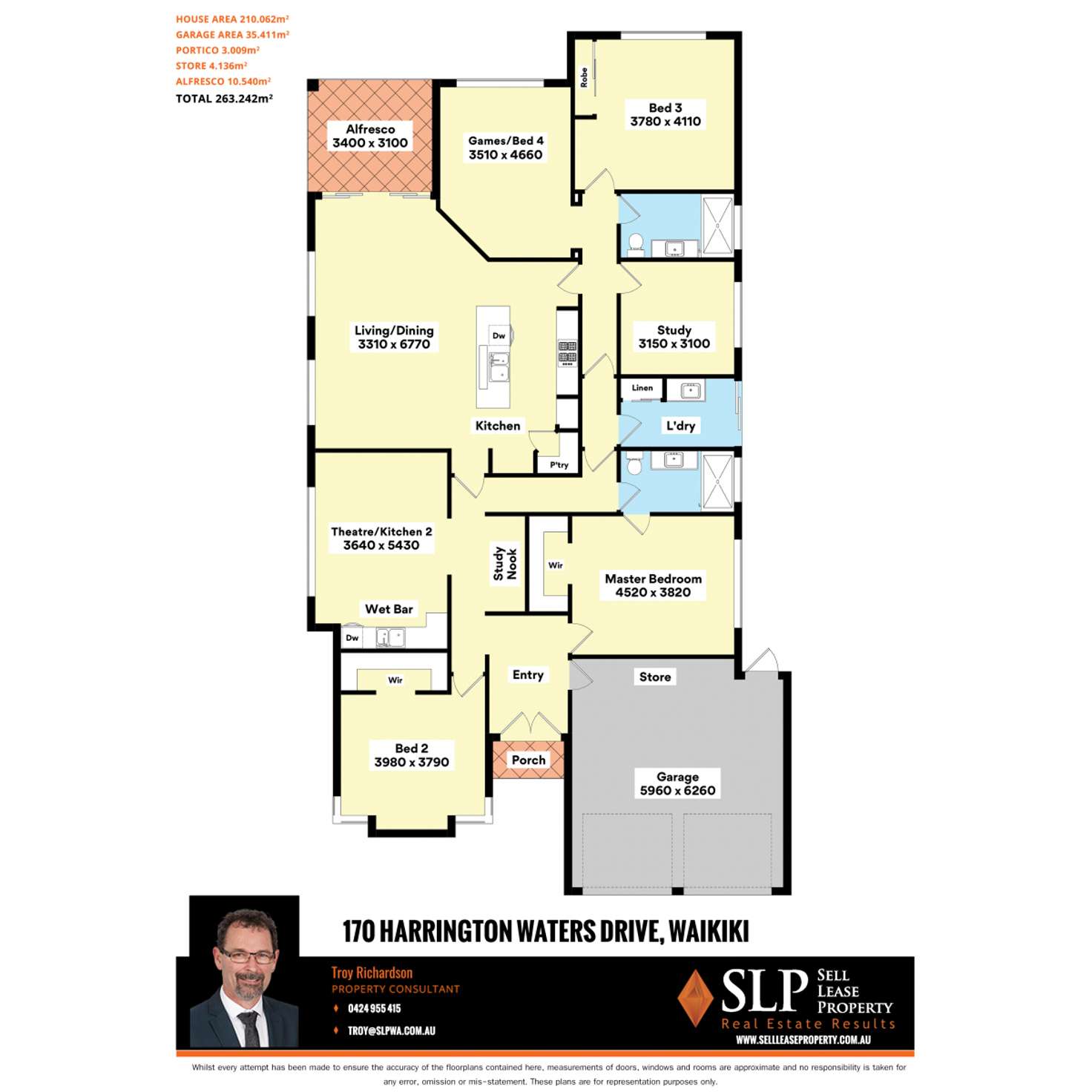 Floorplan of Homely house listing, 170 Harrington Waters Drive, Waikiki WA 6169