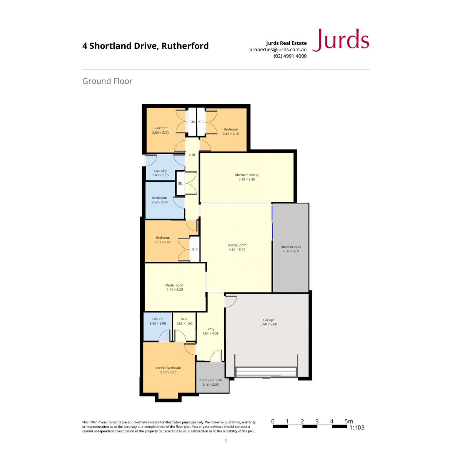 Floorplan of Homely house listing, 4 Shortland Drive, Rutherford NSW 2320