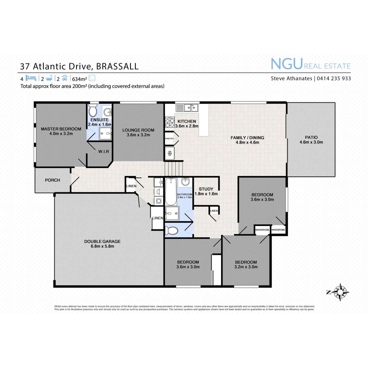 Floorplan of Homely house listing, 37 Atlantic Drive, Brassall QLD 4305
