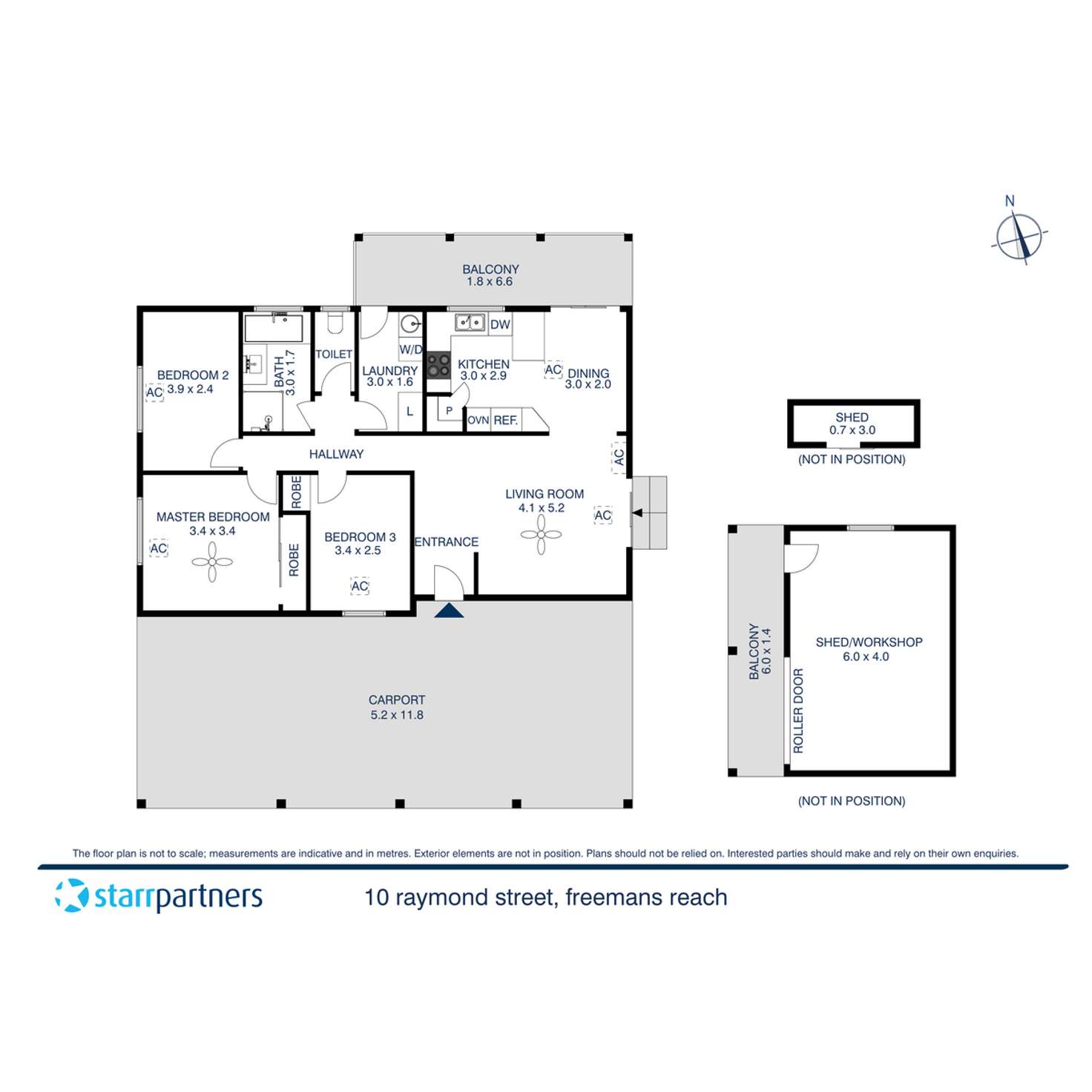 Floorplan of Homely house listing, 10 Raymond Street, Freemans Reach NSW 2756