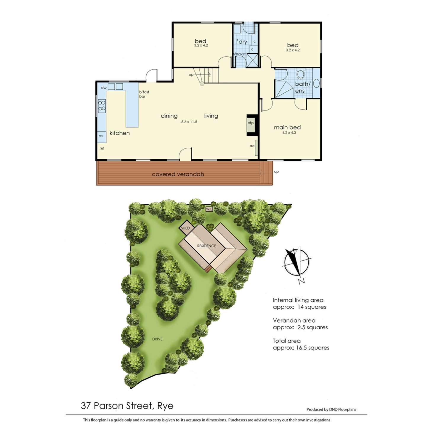 Floorplan of Homely house listing, 37 Parson Street, Rye VIC 3941