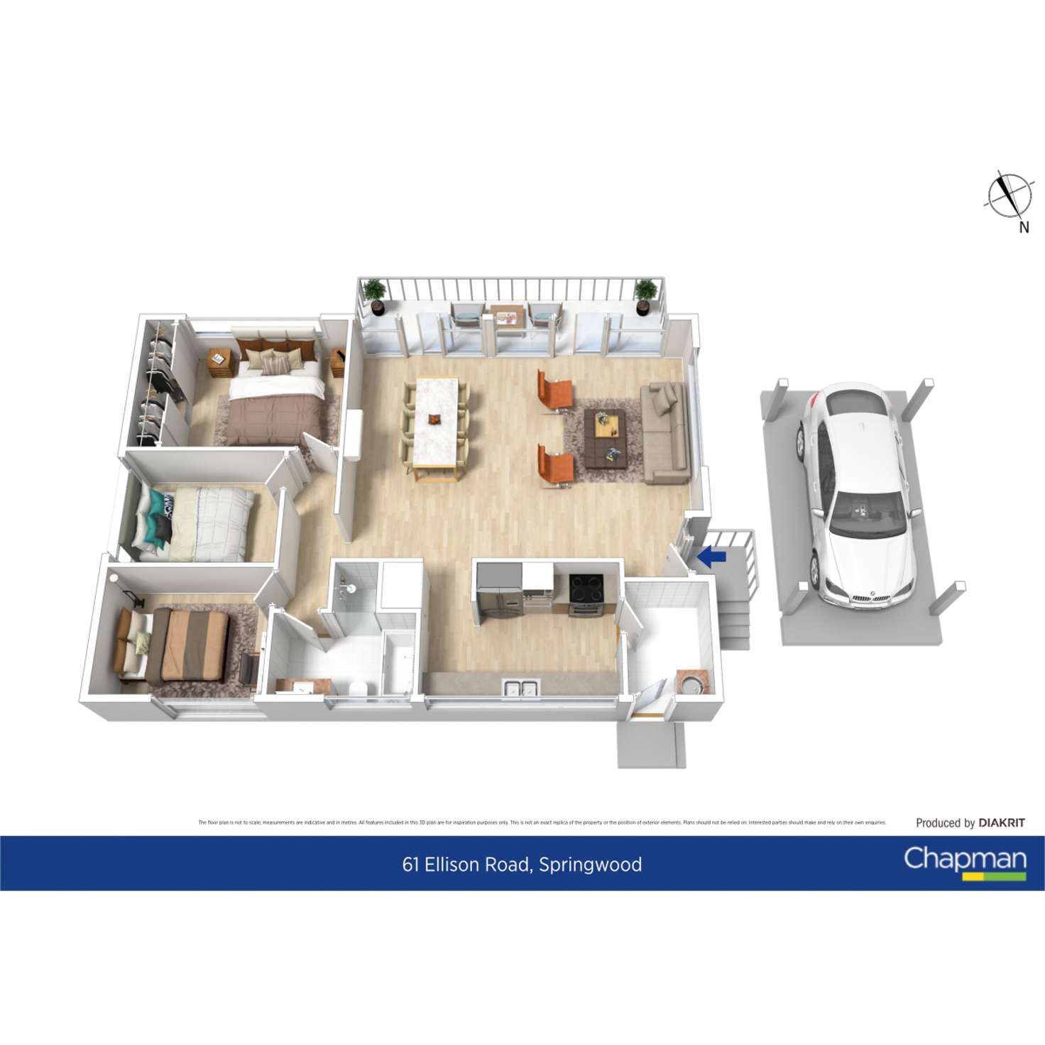 Floorplan of Homely house listing, 61 Ellison Road, Springwood NSW 2777