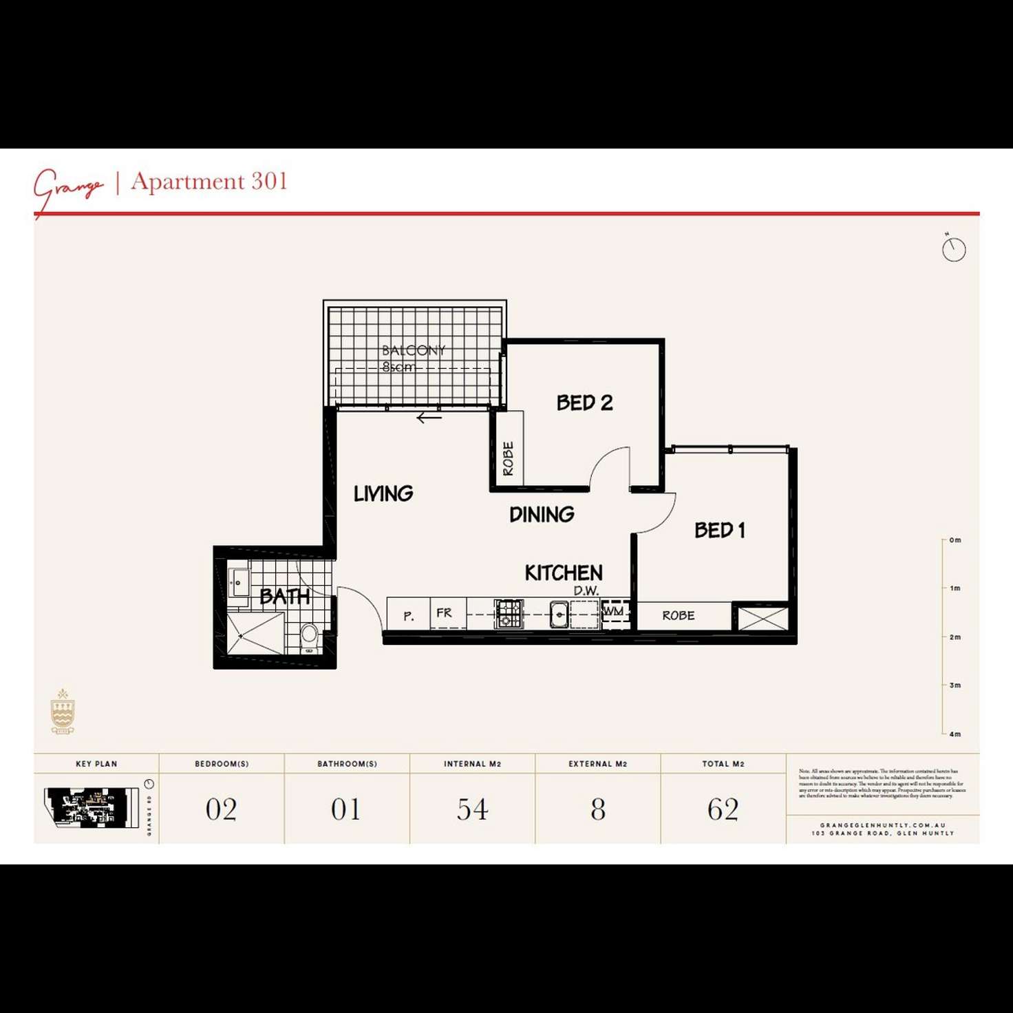 Floorplan of Homely apartment listing, 301/103 Grange Road, Glen Huntly VIC 3163