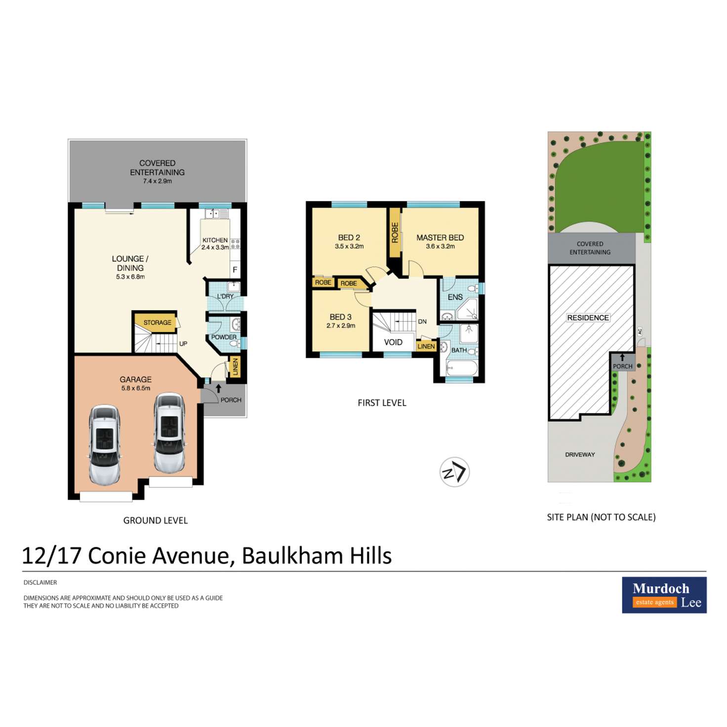 Floorplan of Homely townhouse listing, 12/17 Conie Avenue, Baulkham Hills NSW 2153