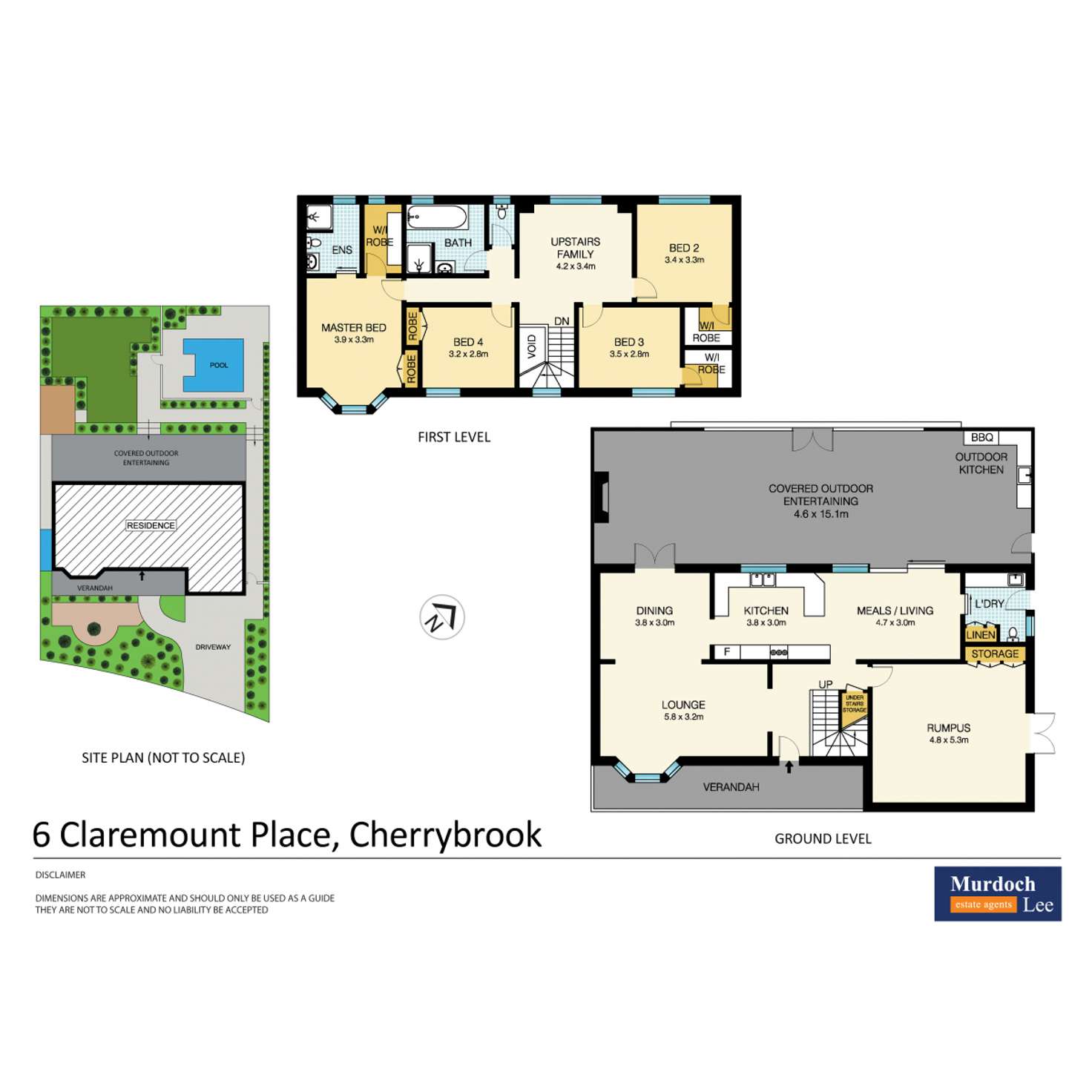 Floorplan of Homely house listing, 6 Claremount Place, Cherrybrook NSW 2126