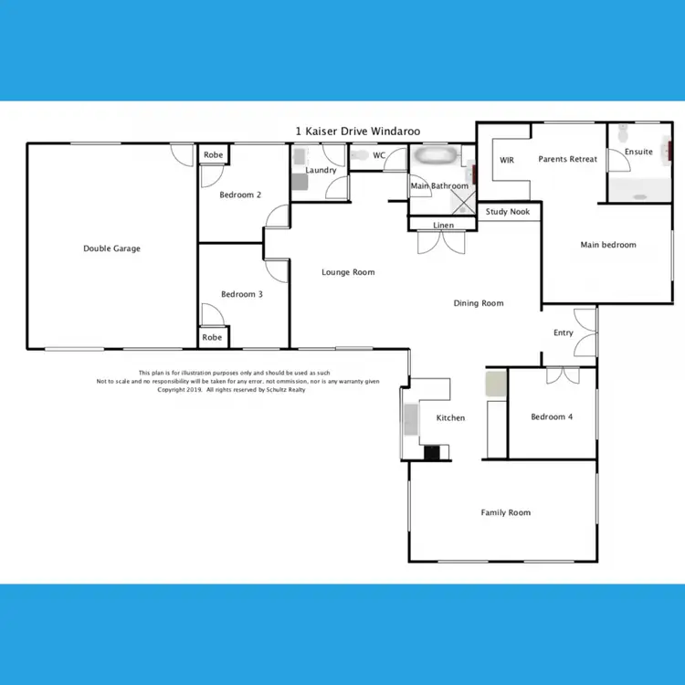 Floorplan of Homely house listing, 1 Kaiser Drive, Windaroo QLD 4207