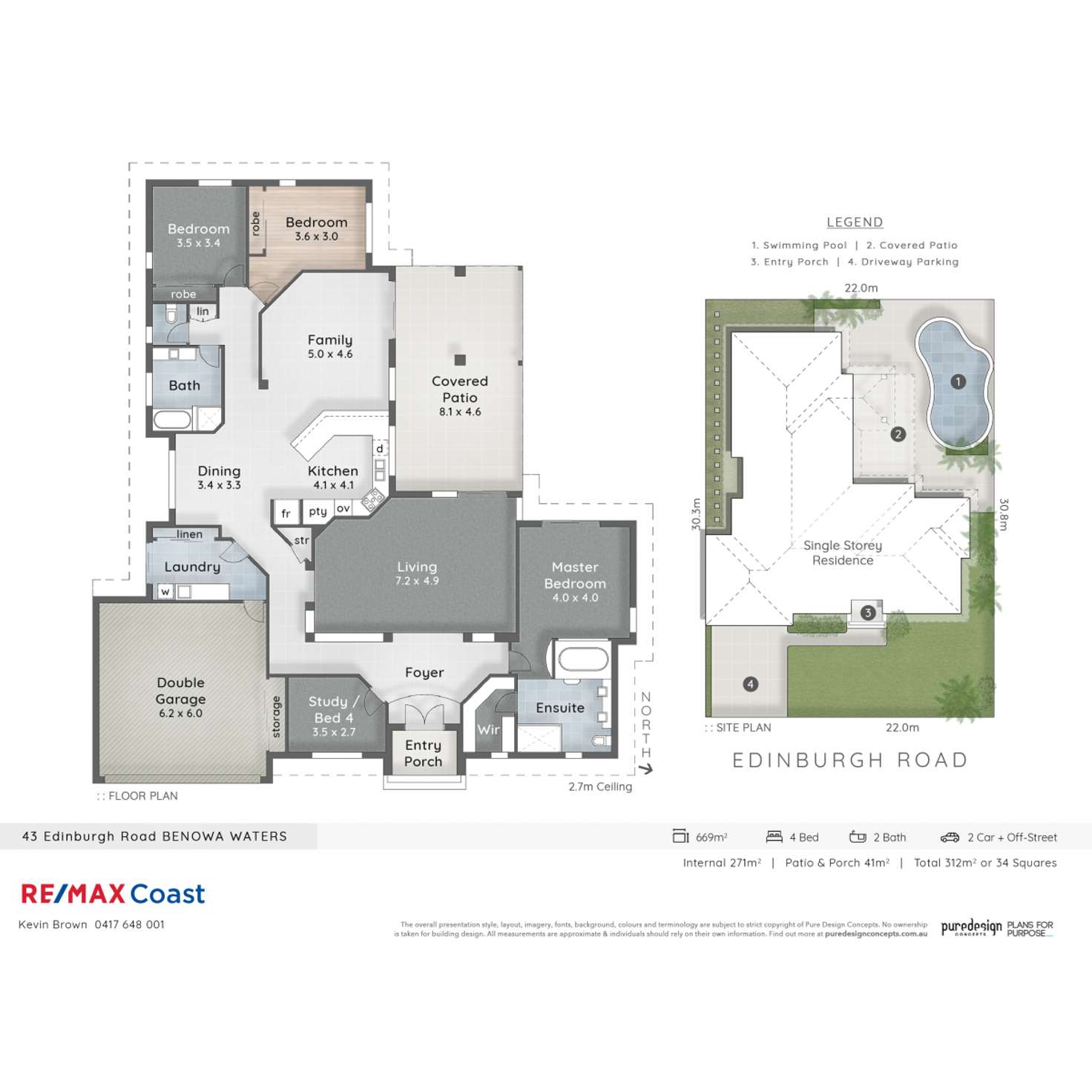 Floorplan of Homely house listing, 43 Edinburgh  Road, Benowa Waters QLD 4217