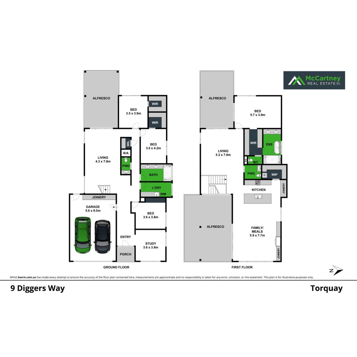 Floorplan of Homely house listing, 9 Diggers Way, Torquay VIC 3228