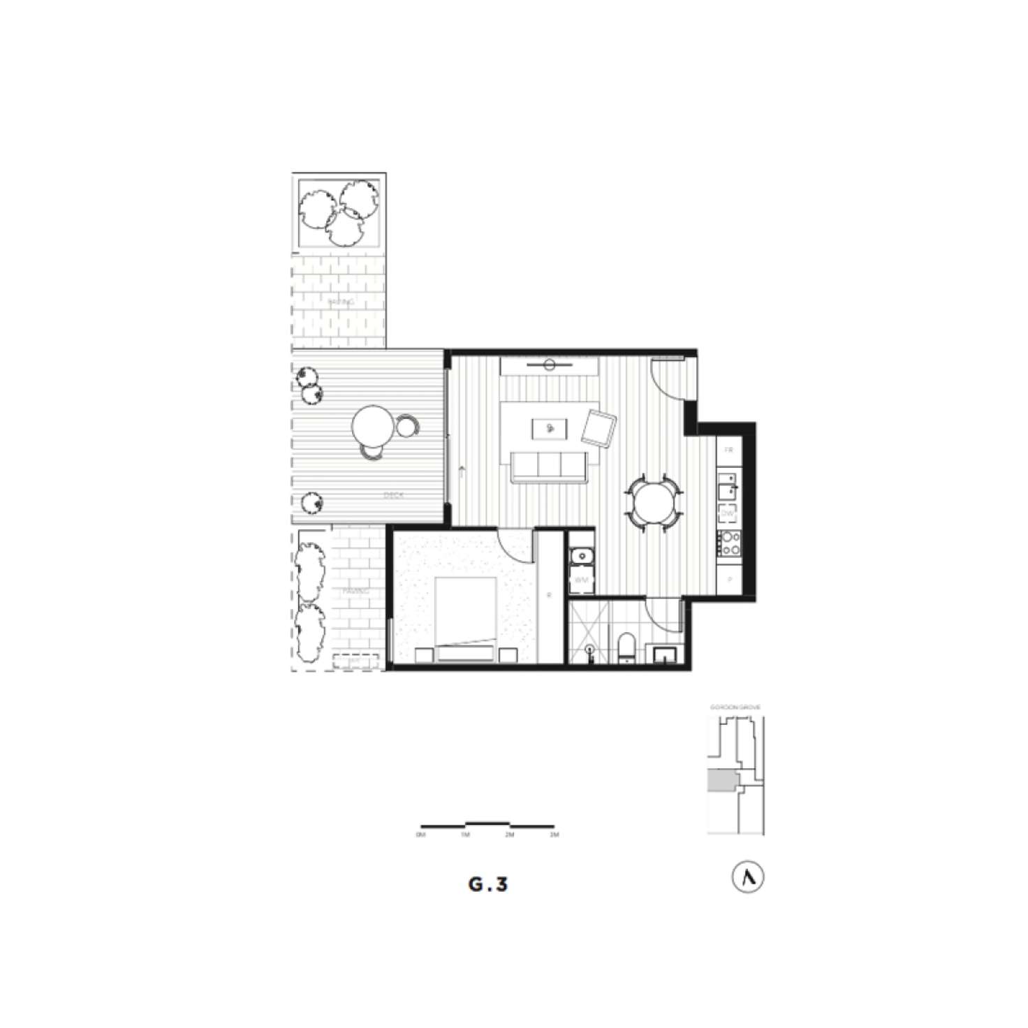 Floorplan of Homely apartment listing, G3/8 Gordon Grove, Malvern VIC 3144