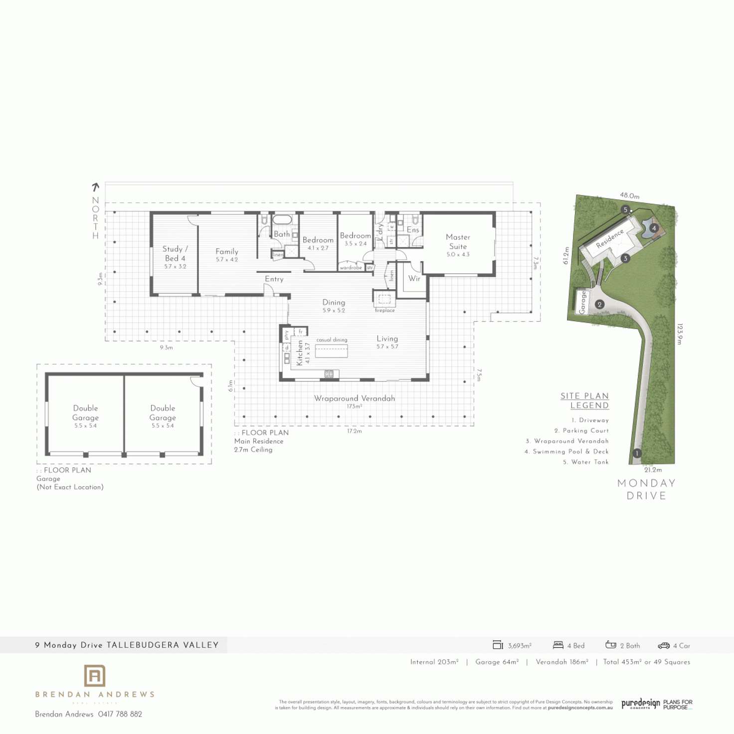 Floorplan of Homely house listing, 9 Monday Drive, Tallebudgera Valley QLD 4228