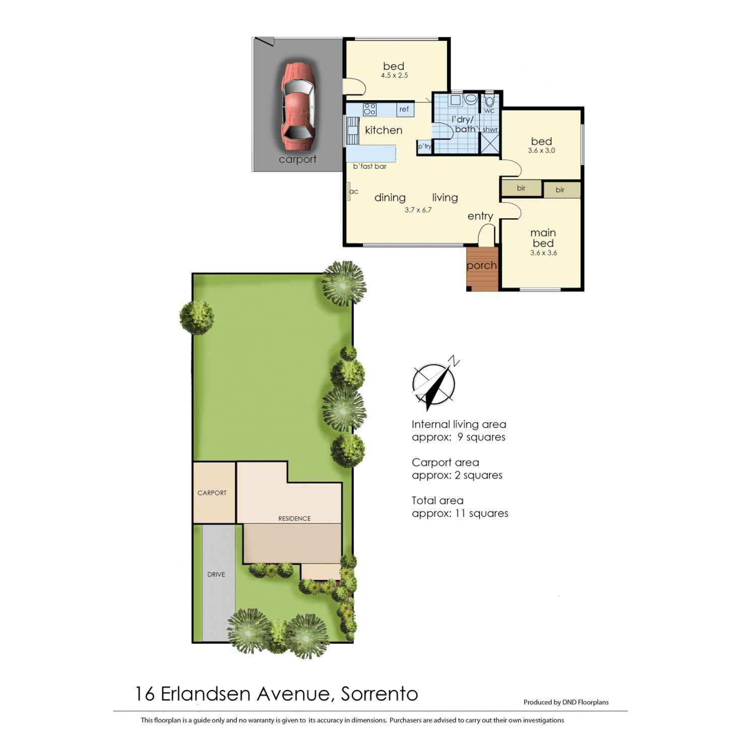 Floorplan of Homely house listing, 16 Erlandsen Avenue, Sorrento VIC 3943