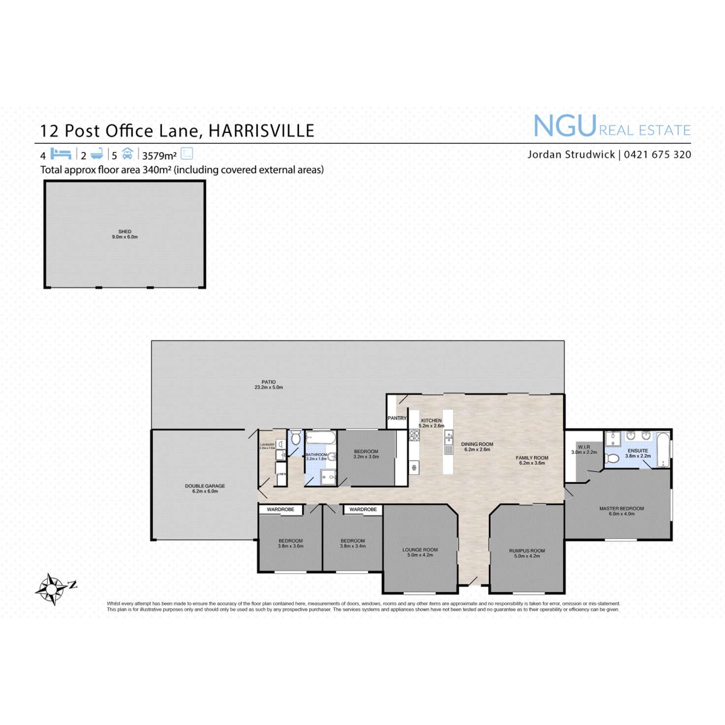 Floorplan of Homely house listing, 12 Post Office Lane, Harrisville QLD 4307