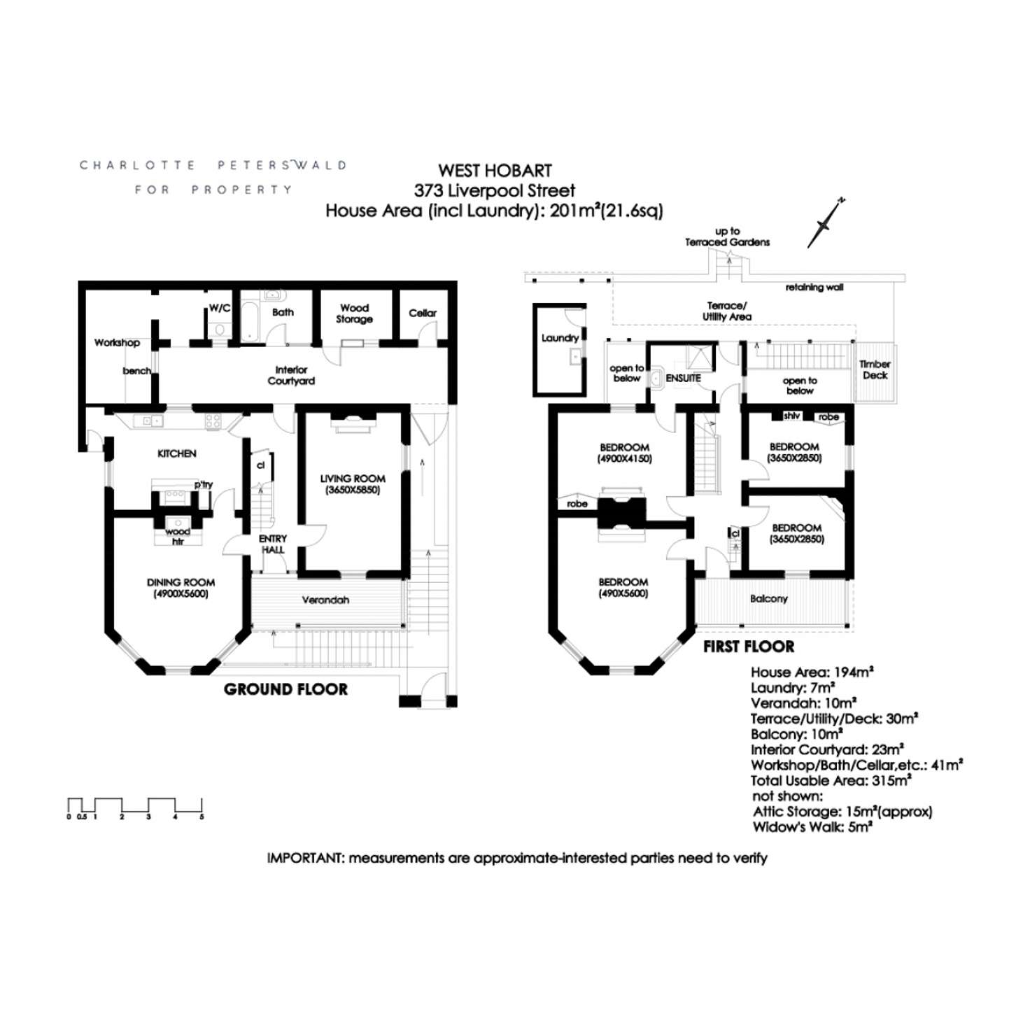 Floorplan of Homely house listing, 373 Liverpool Street, West Hobart TAS 7000