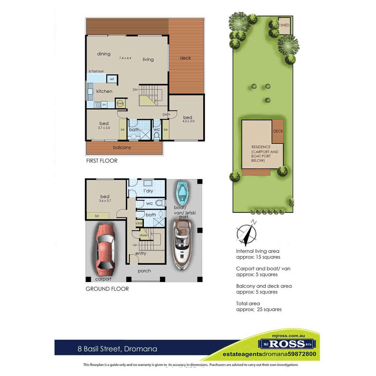 Floorplan of Homely house listing, 8 Basil Street, Dromana VIC 3936