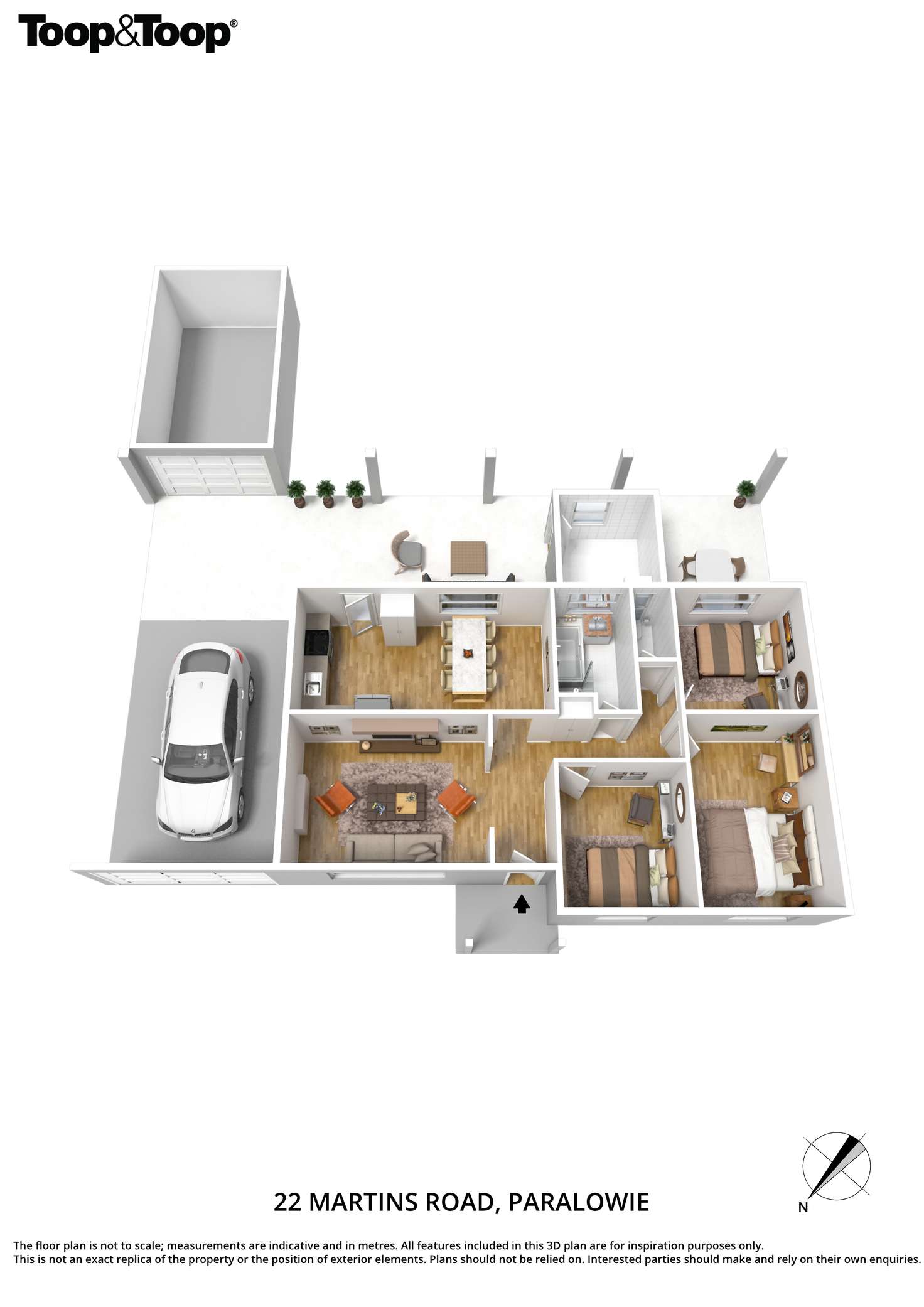 Floorplan of Homely house listing, 22 Martins Road, Paralowie SA 5108