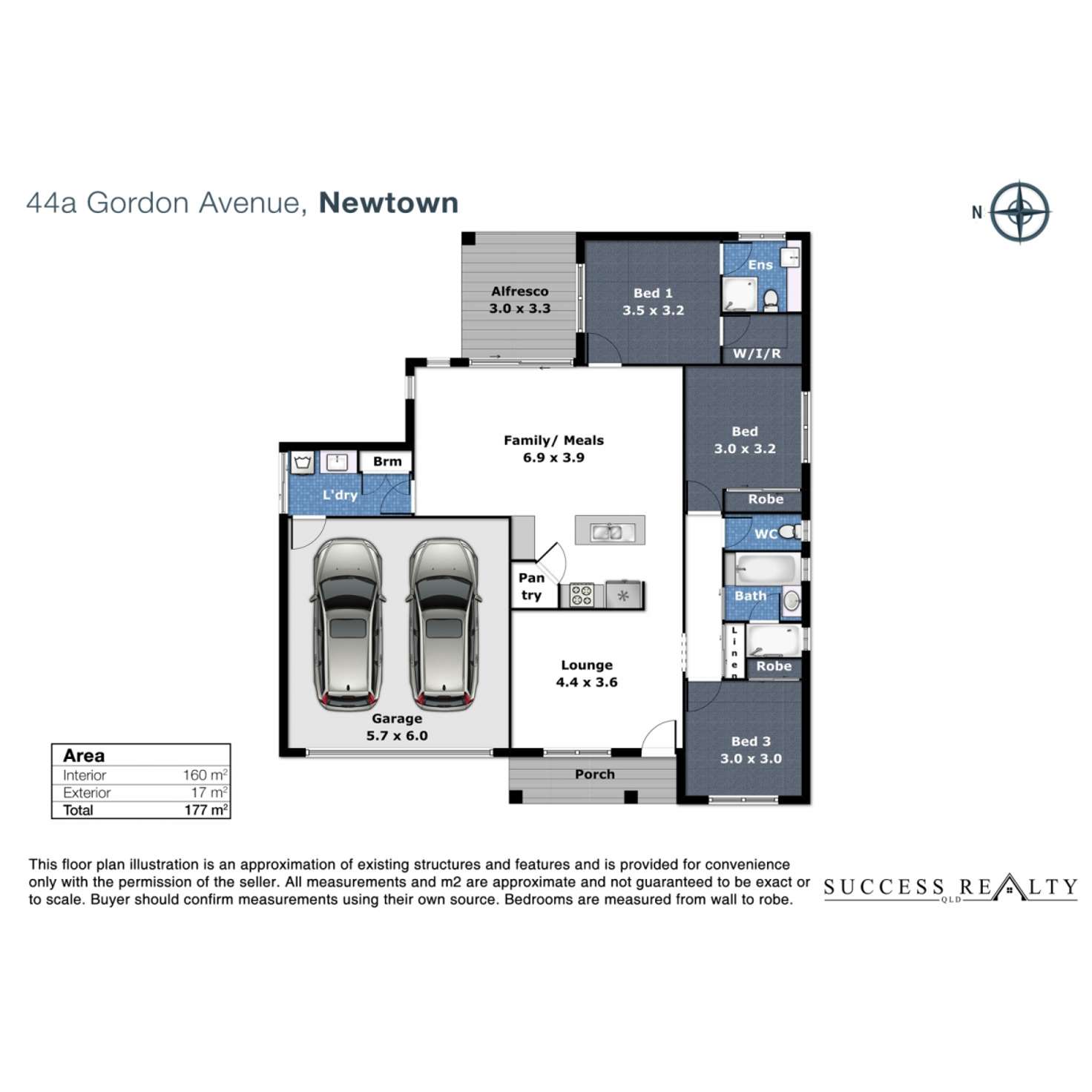 Floorplan of Homely house listing, 44a Gordon Avenue, Newtown QLD 4350