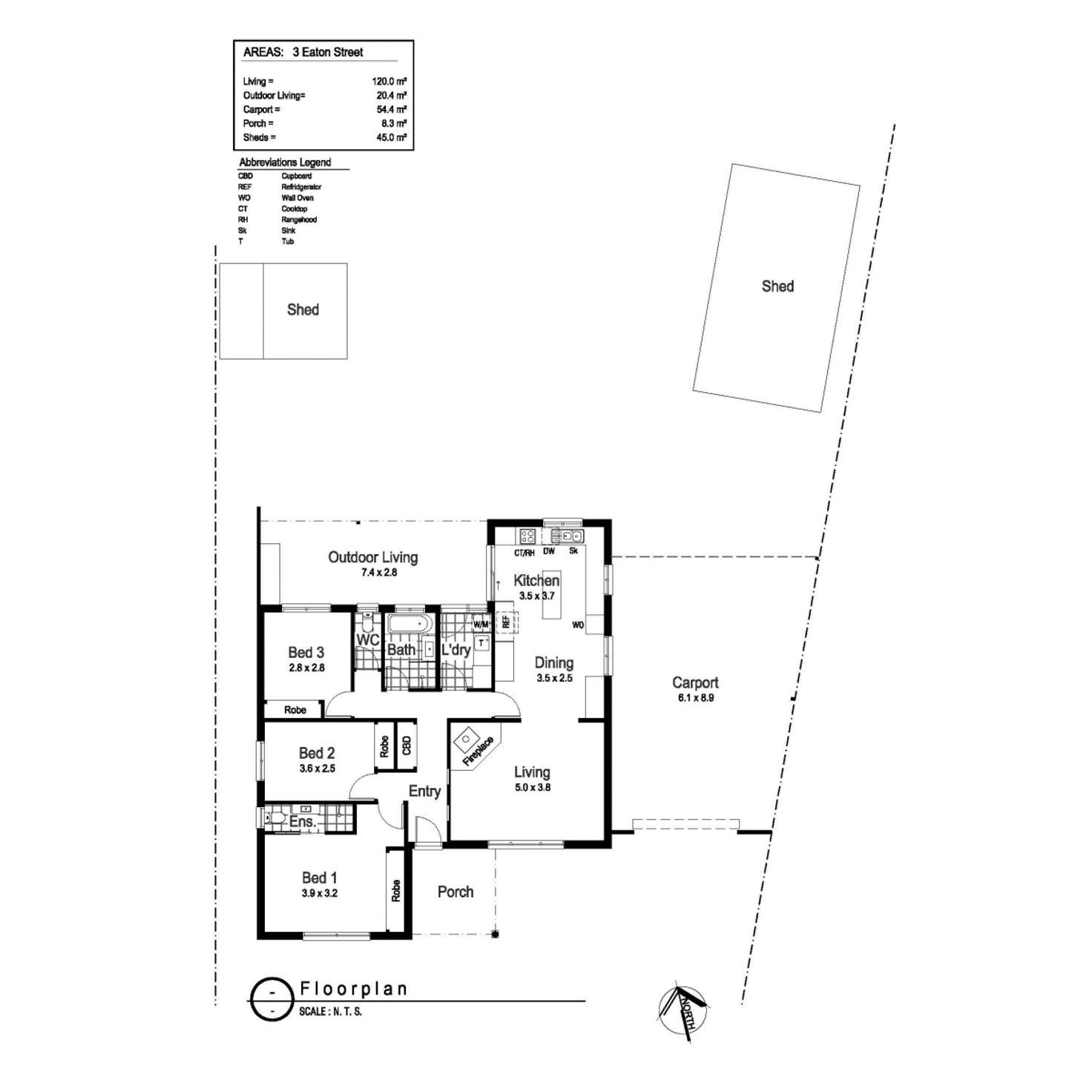 Floorplan of Homely house listing, 3 Eaton Street, Ashmont NSW 2650
