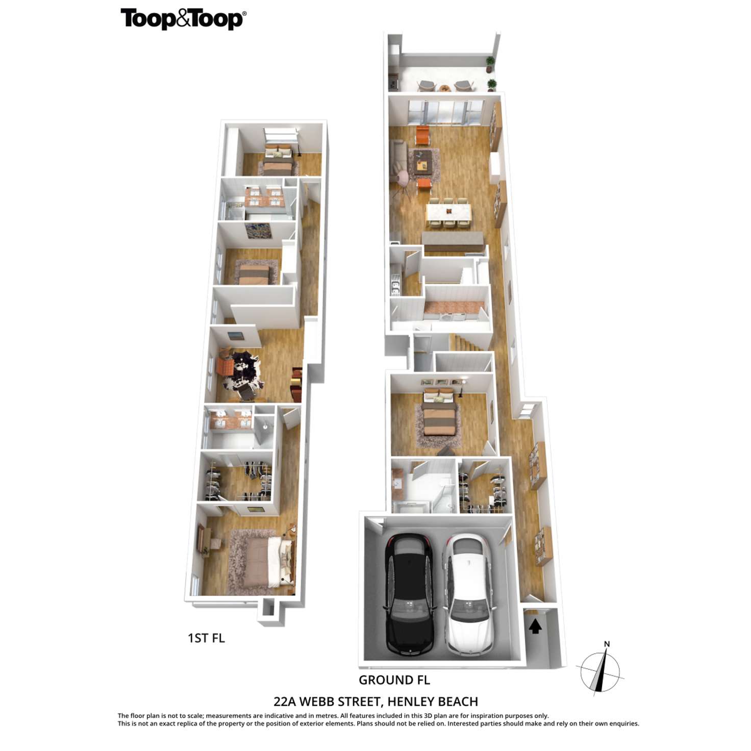 Floorplan of Homely house listing, 22A Webb Street, Henley Beach SA 5022