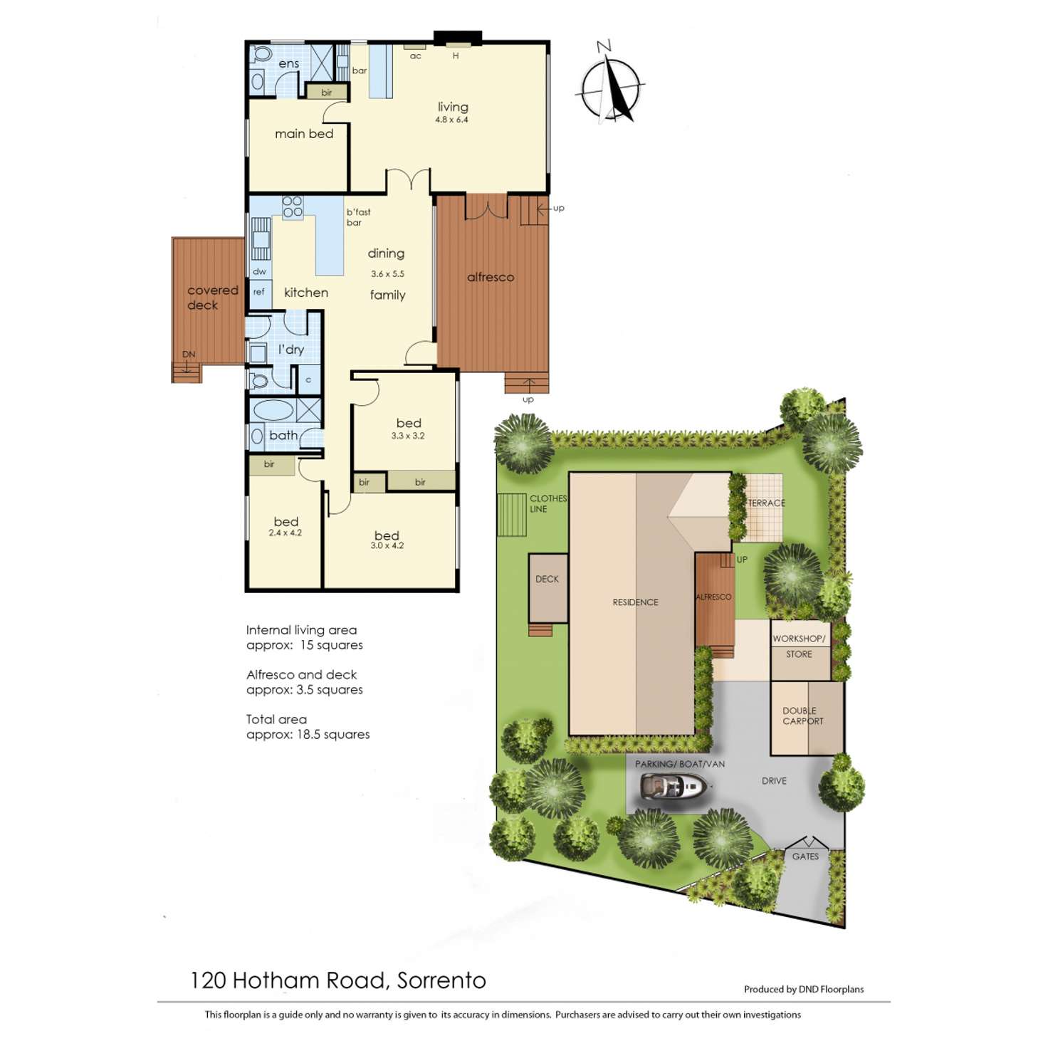 Floorplan of Homely house listing, 120 Hotham Road, Sorrento VIC 3943