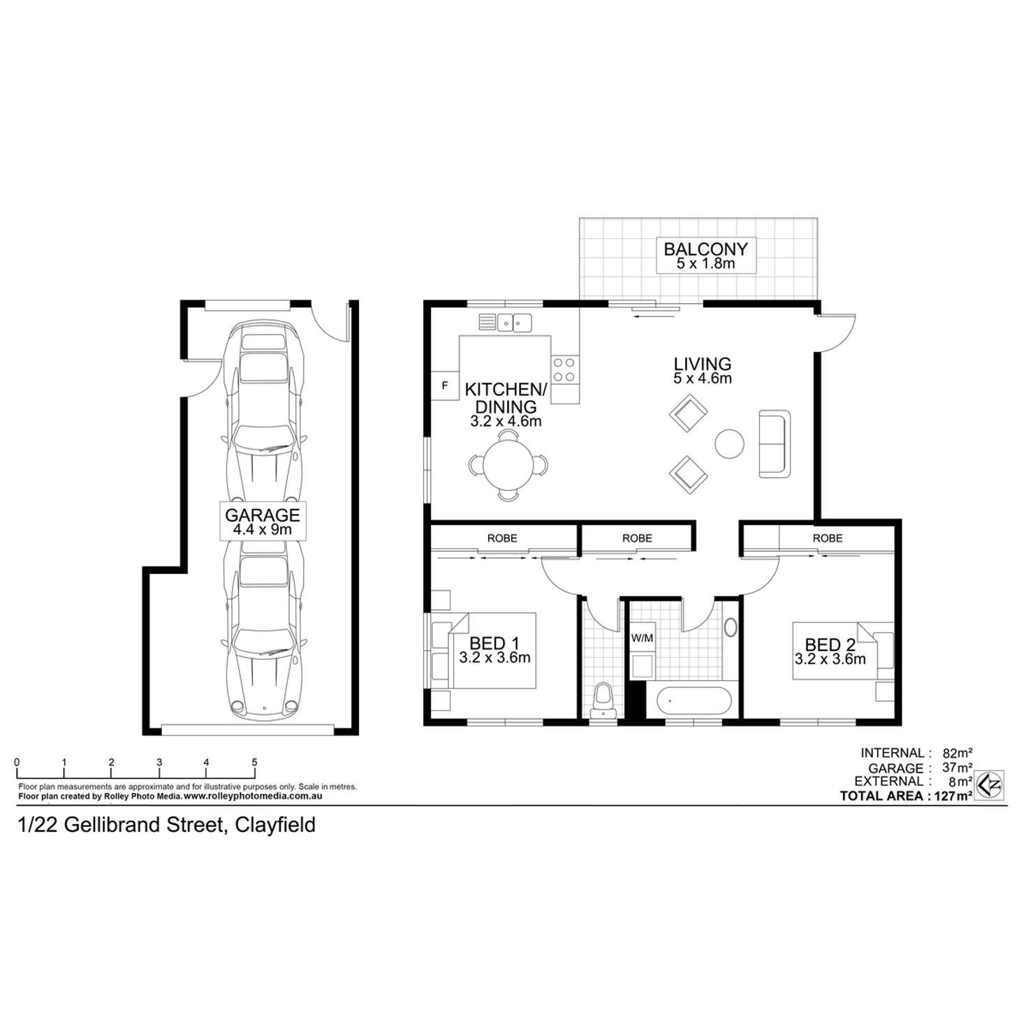 Floorplan of Homely blockOfUnits listing, 22 Gellibrand Street, Clayfield QLD 4011