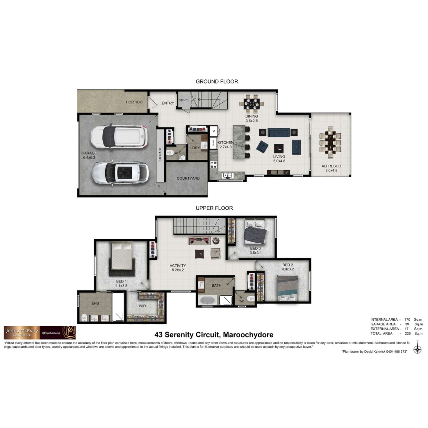 Floorplan of Homely house listing, 43 Serenity Circuit, Maroochydore QLD 4558