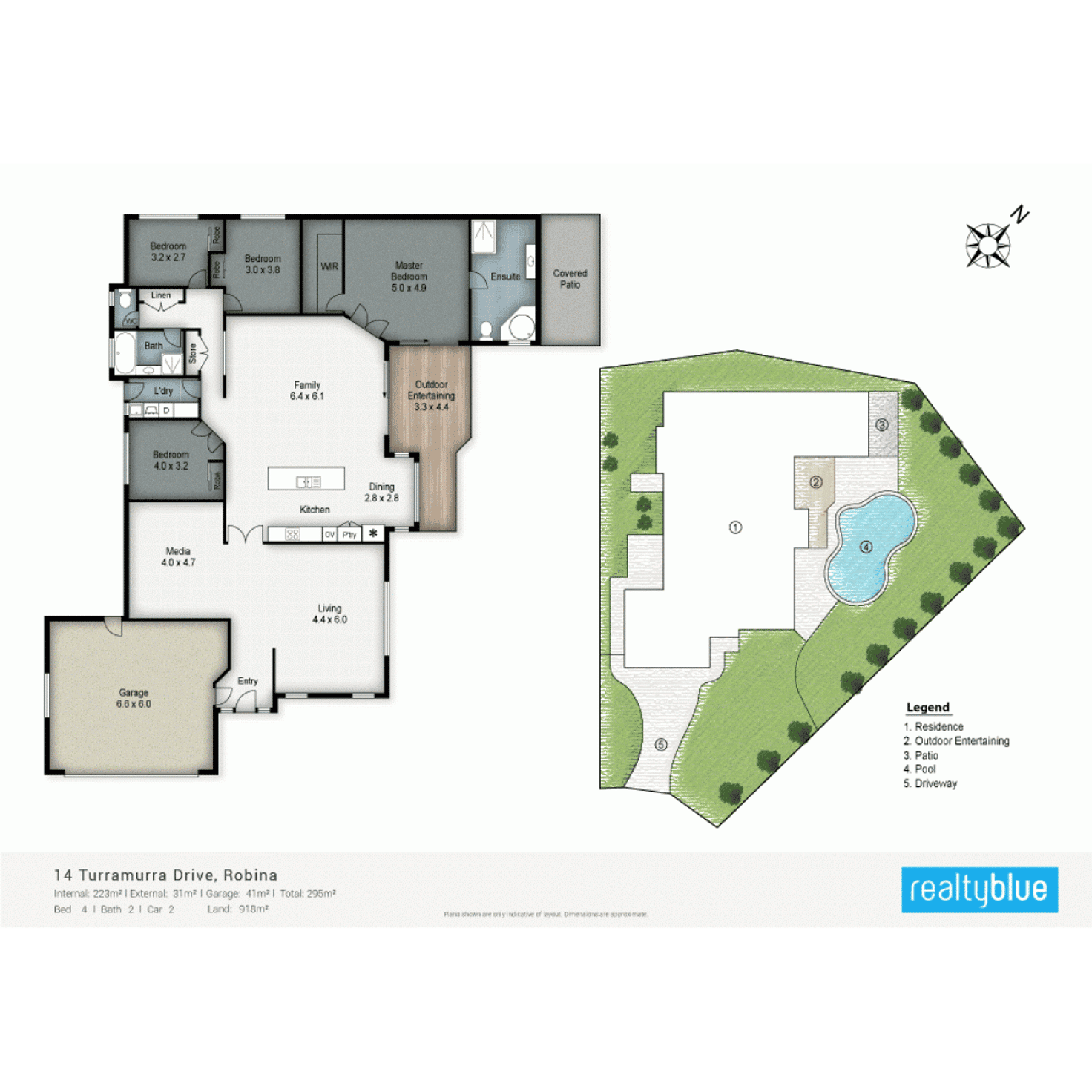 Floorplan of Homely house listing, 14 Turramurra Drive, Robina QLD 4226