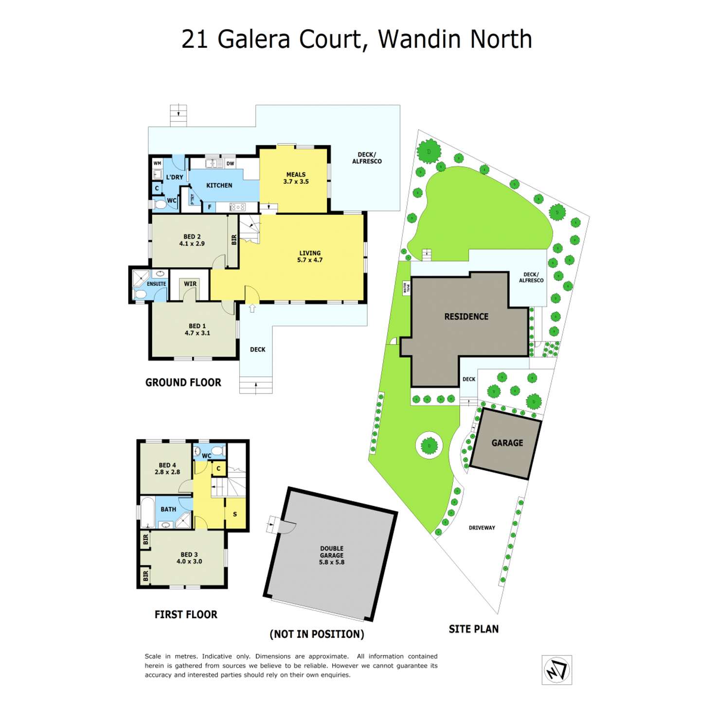 Floorplan of Homely house listing, 21 Galera Court, Wandin North VIC 3139