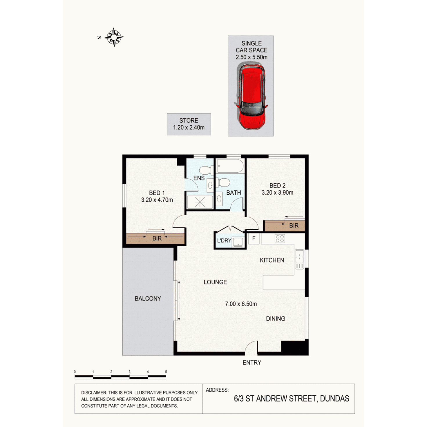Floorplan of Homely apartment listing, 6/3 St Andrews Street, Dundas NSW 2117